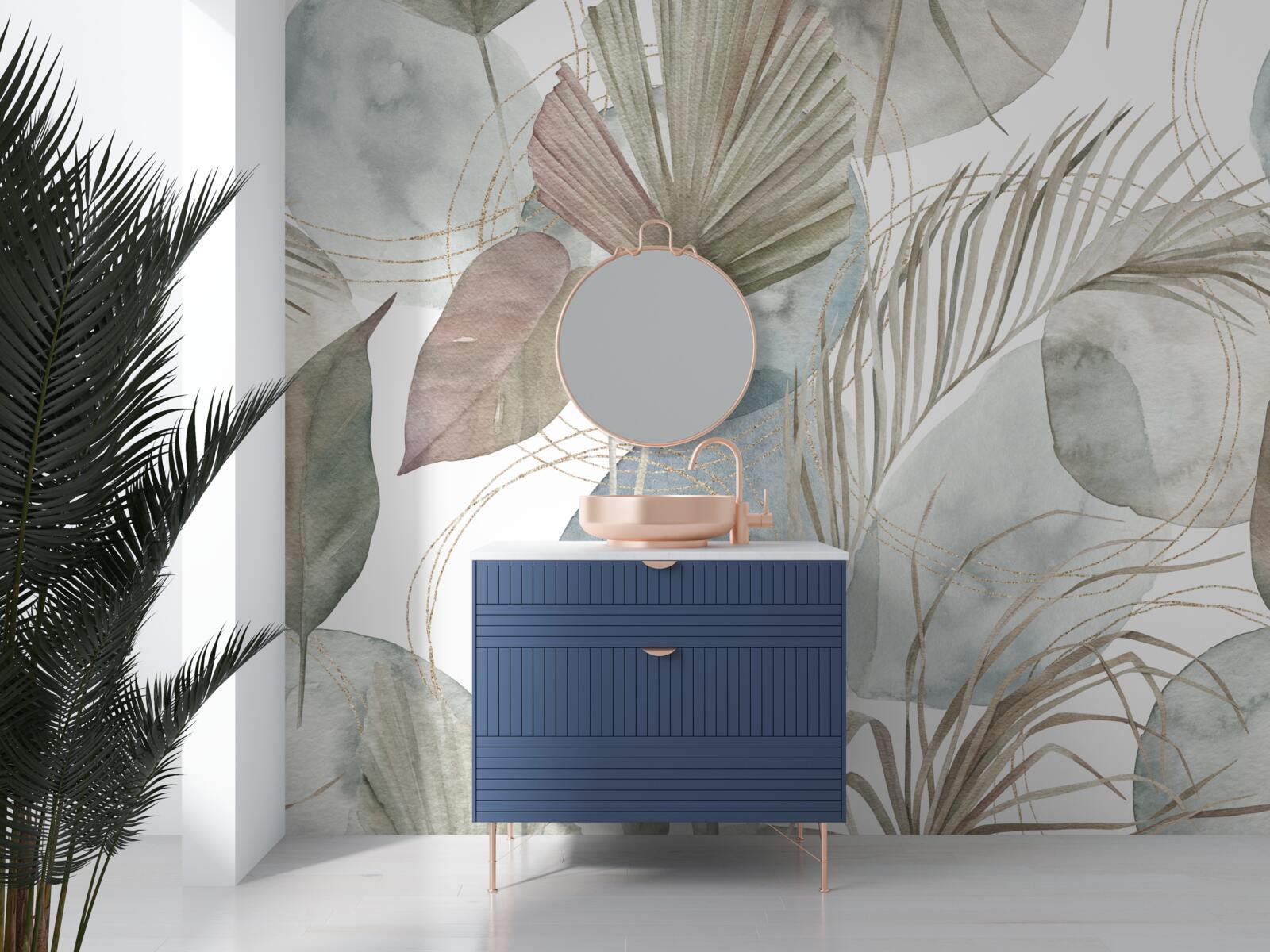 Papier peint la diversité des feuilles dans les régions tropicales