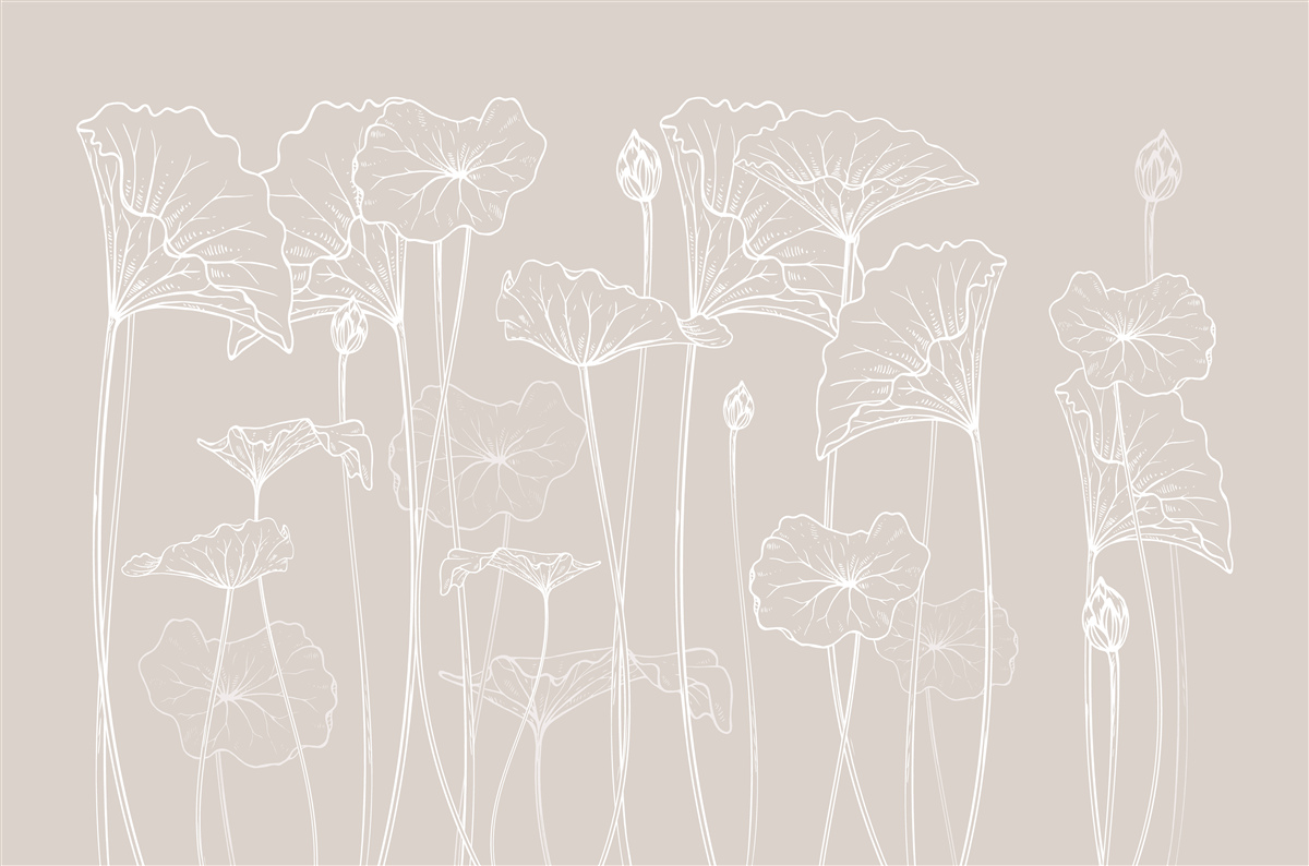 Papier peint les coquelicots dans l'abstraction