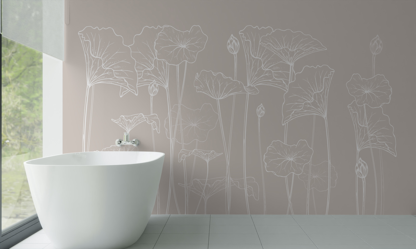 Papier peint les coquelicots dans l'abstraction