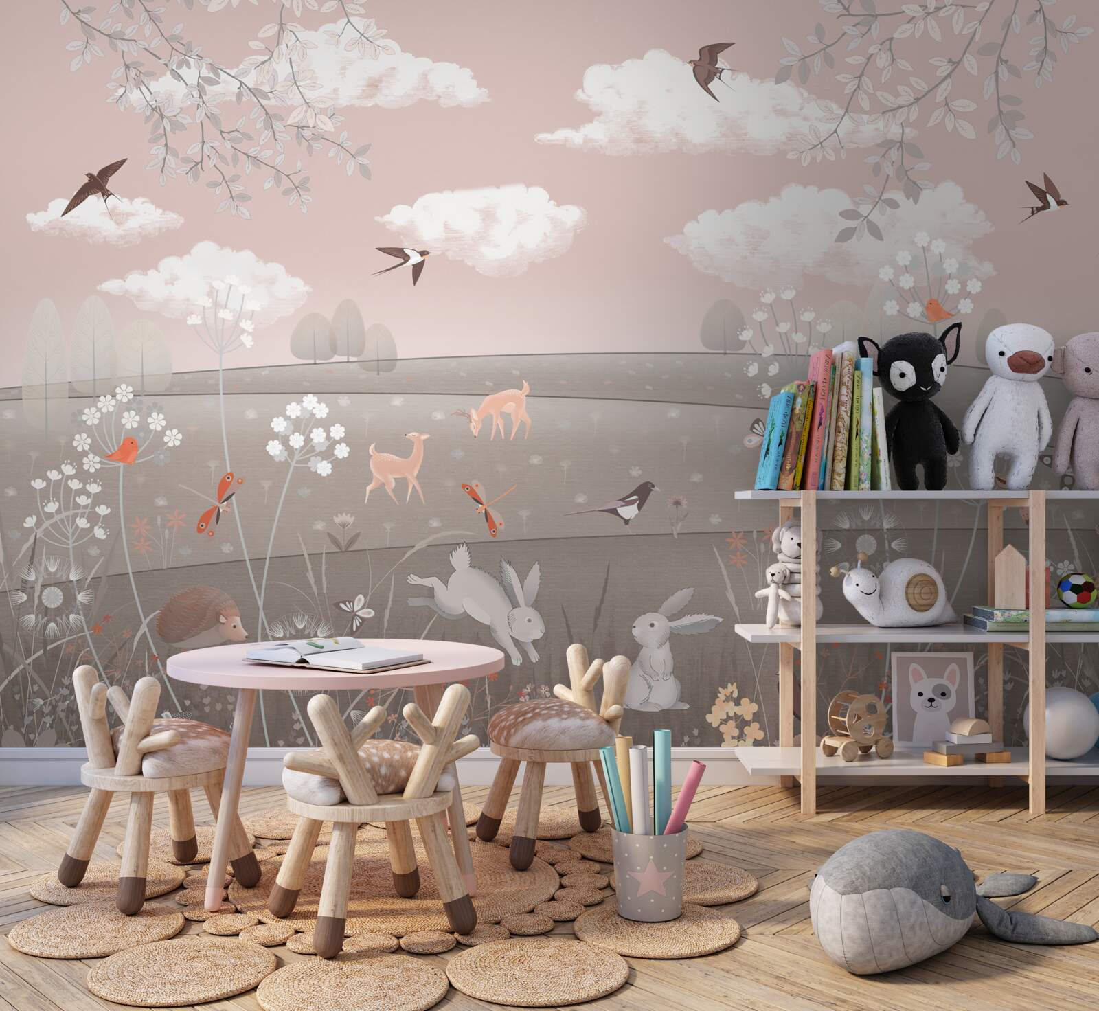 Papier peint habitants des prairies