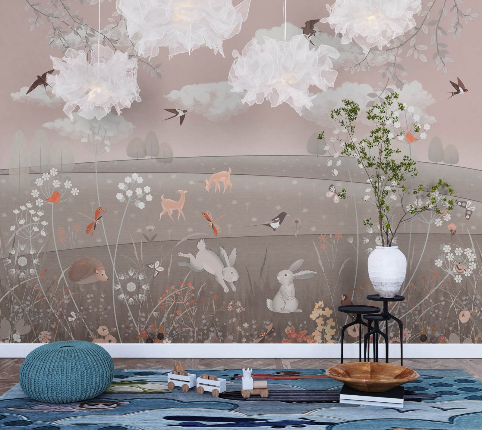 Papier peint habitants des prairies