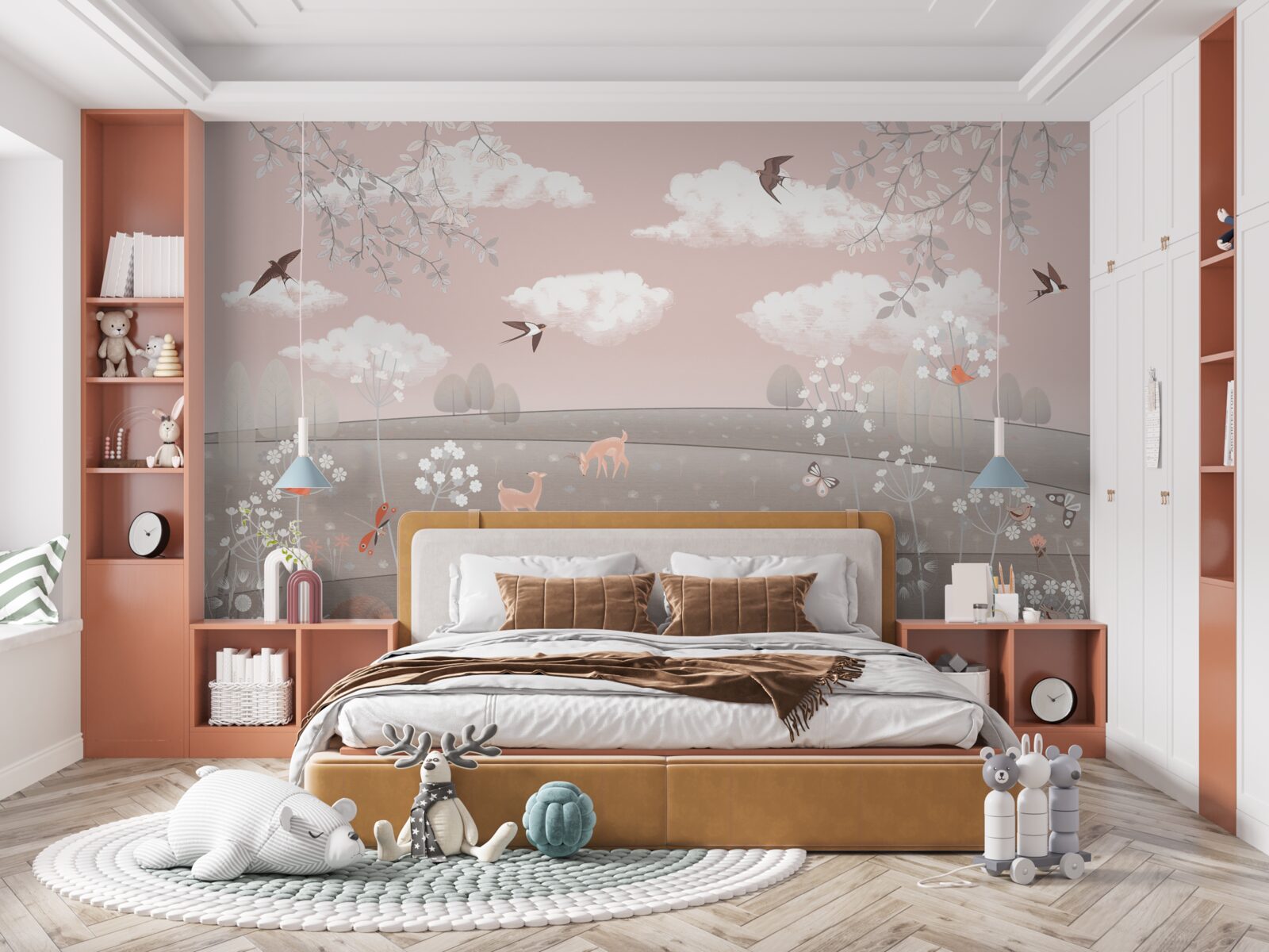 Papier peint habitants des prairies