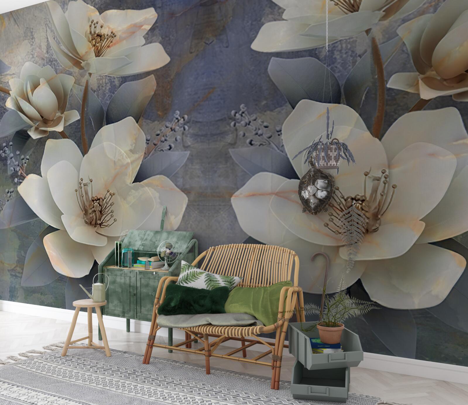 Papier peint les bloomers volumétriques