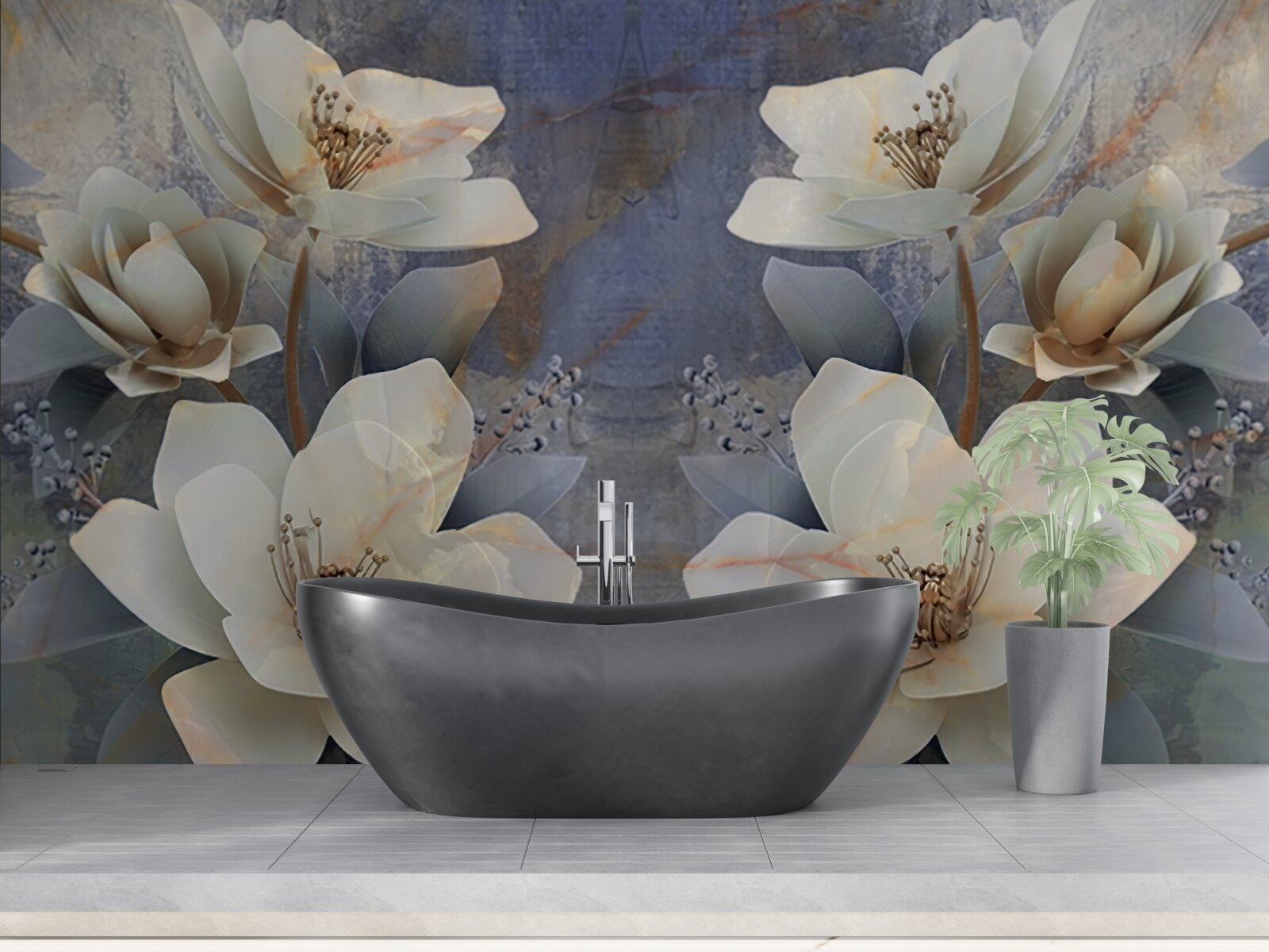 Papier peint les bloomers volumétriques