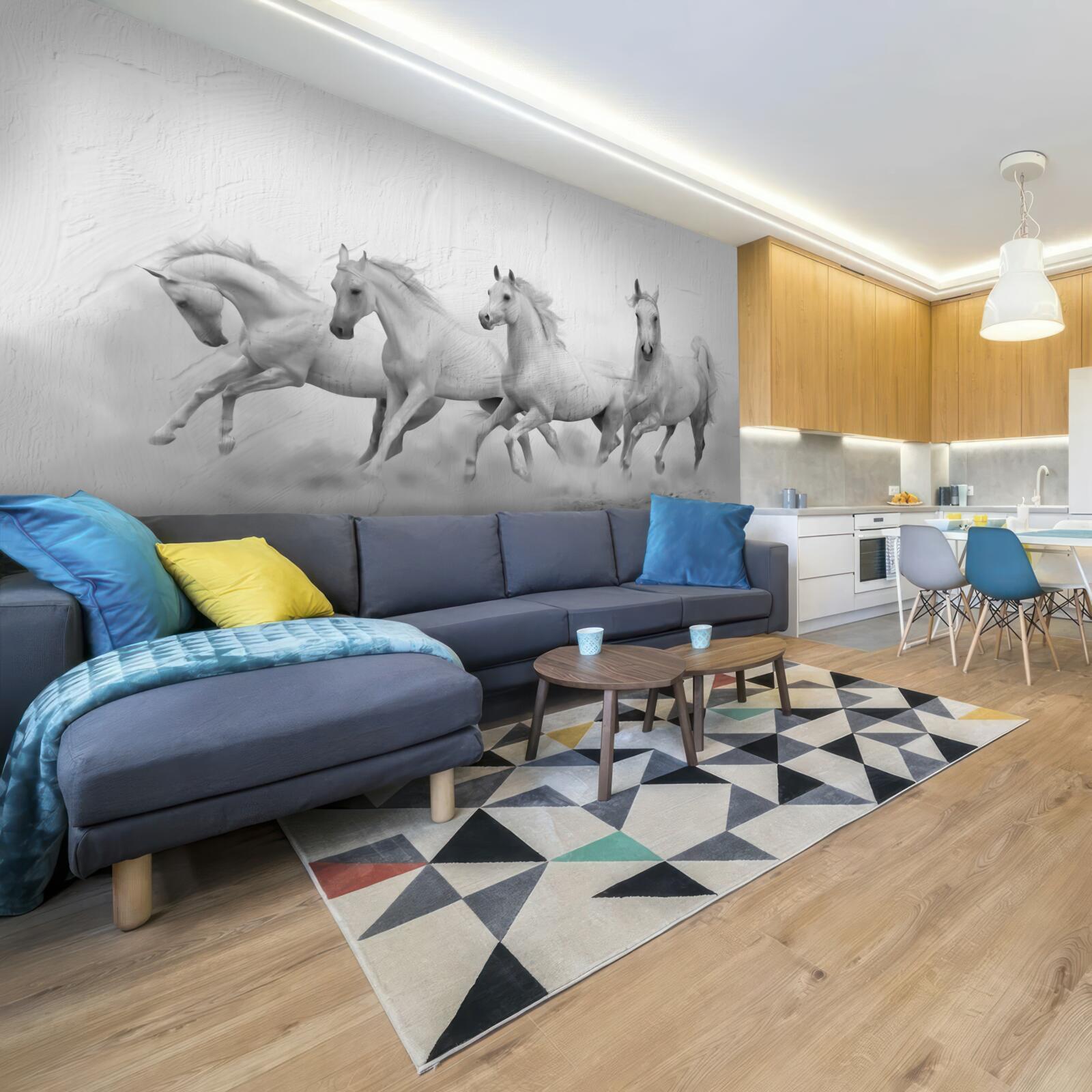 Papier peint groupe de chevaux