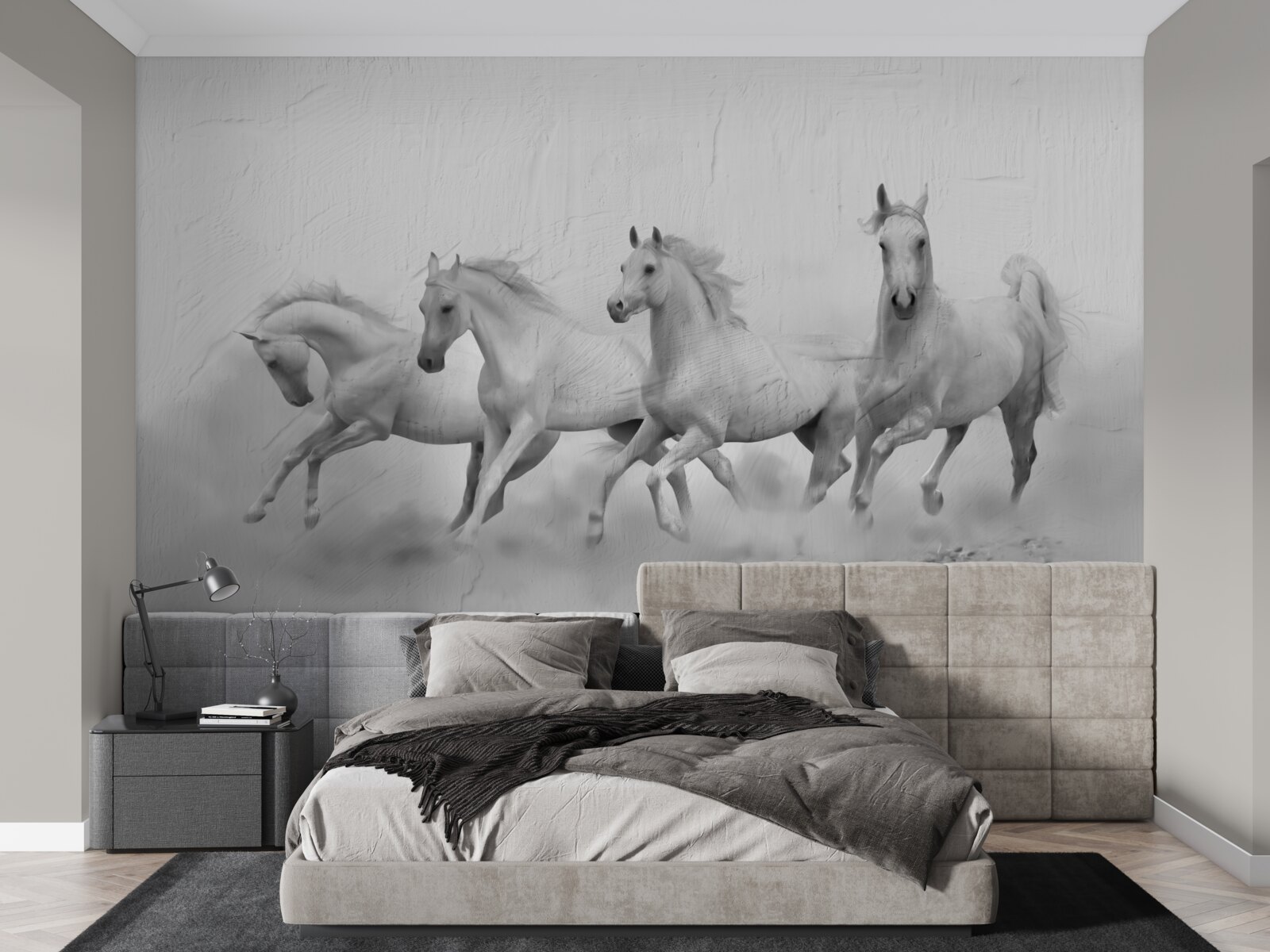 Papier peint groupe de chevaux