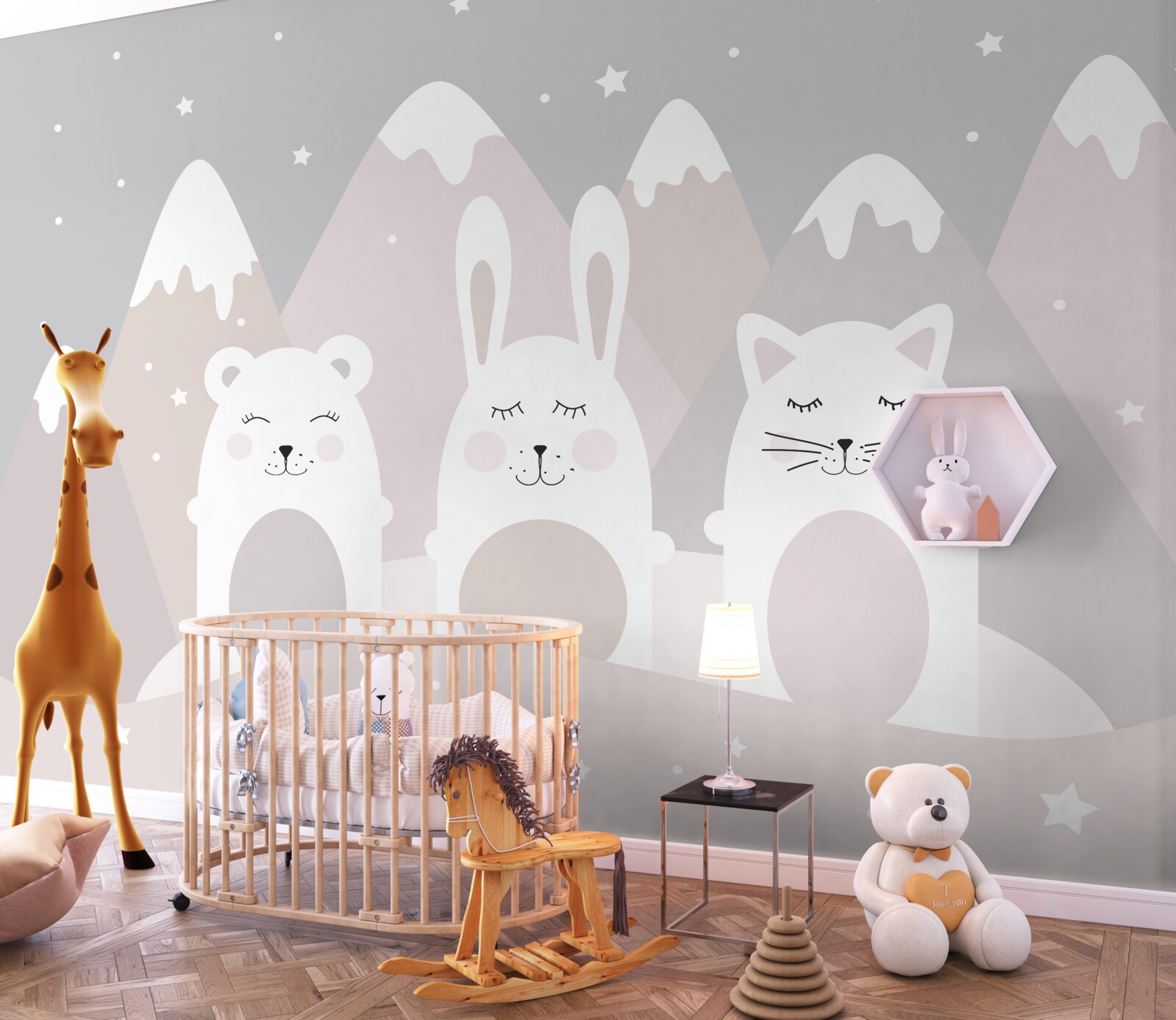 Papier peint animaux de montagne