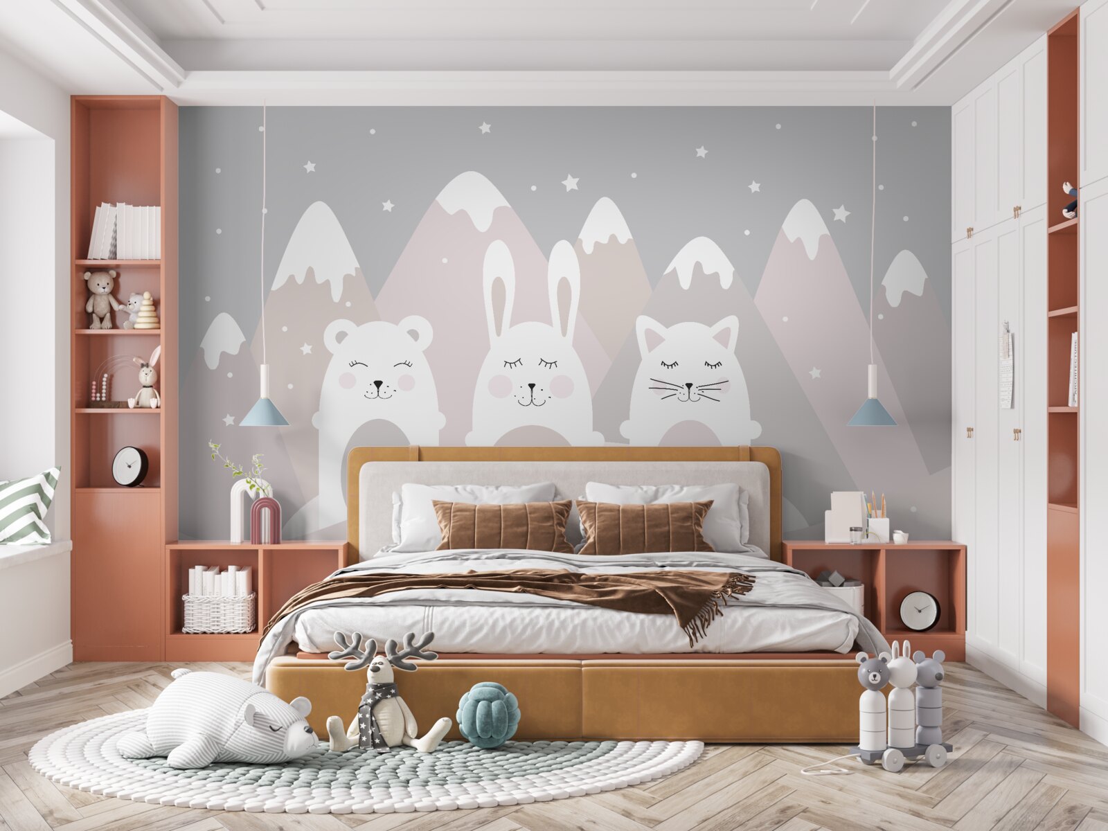 Papier peint animaux de montagne