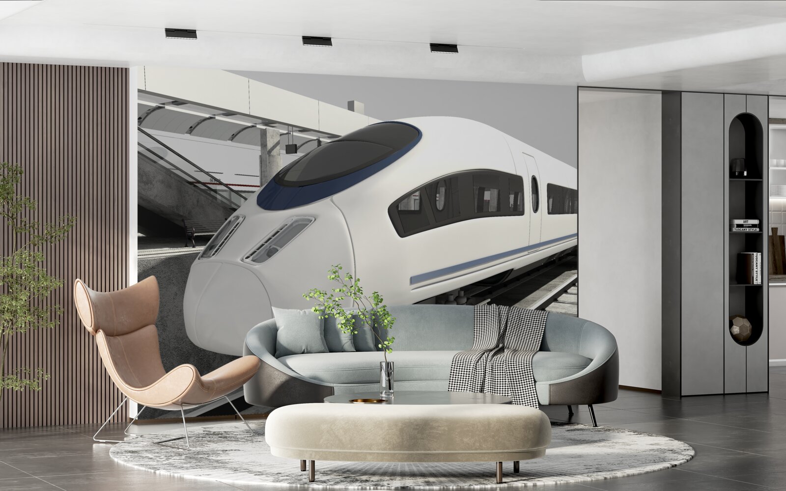 Papier peint composition sur une plate-forme