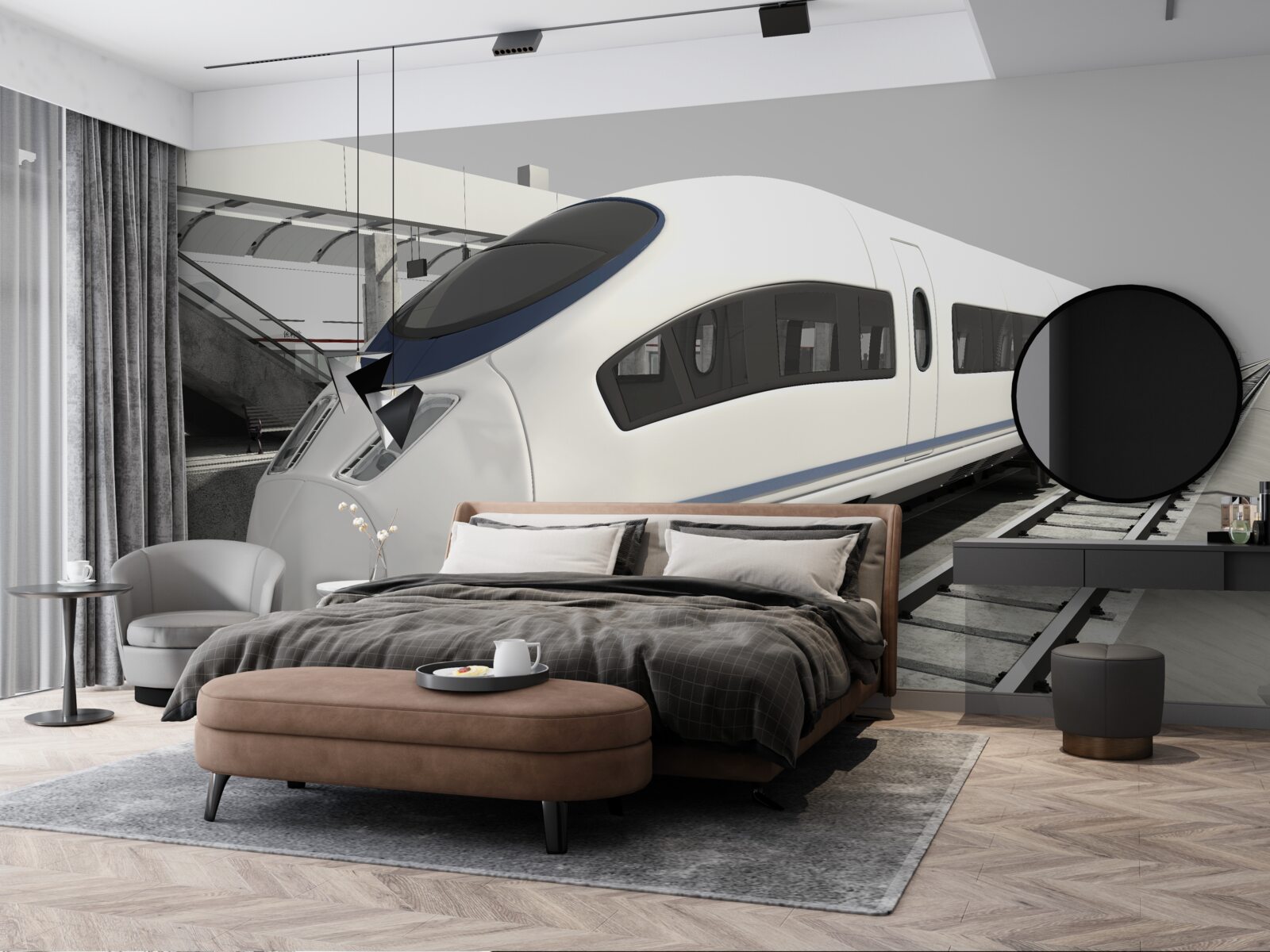 Papier peint composition sur une plate-forme