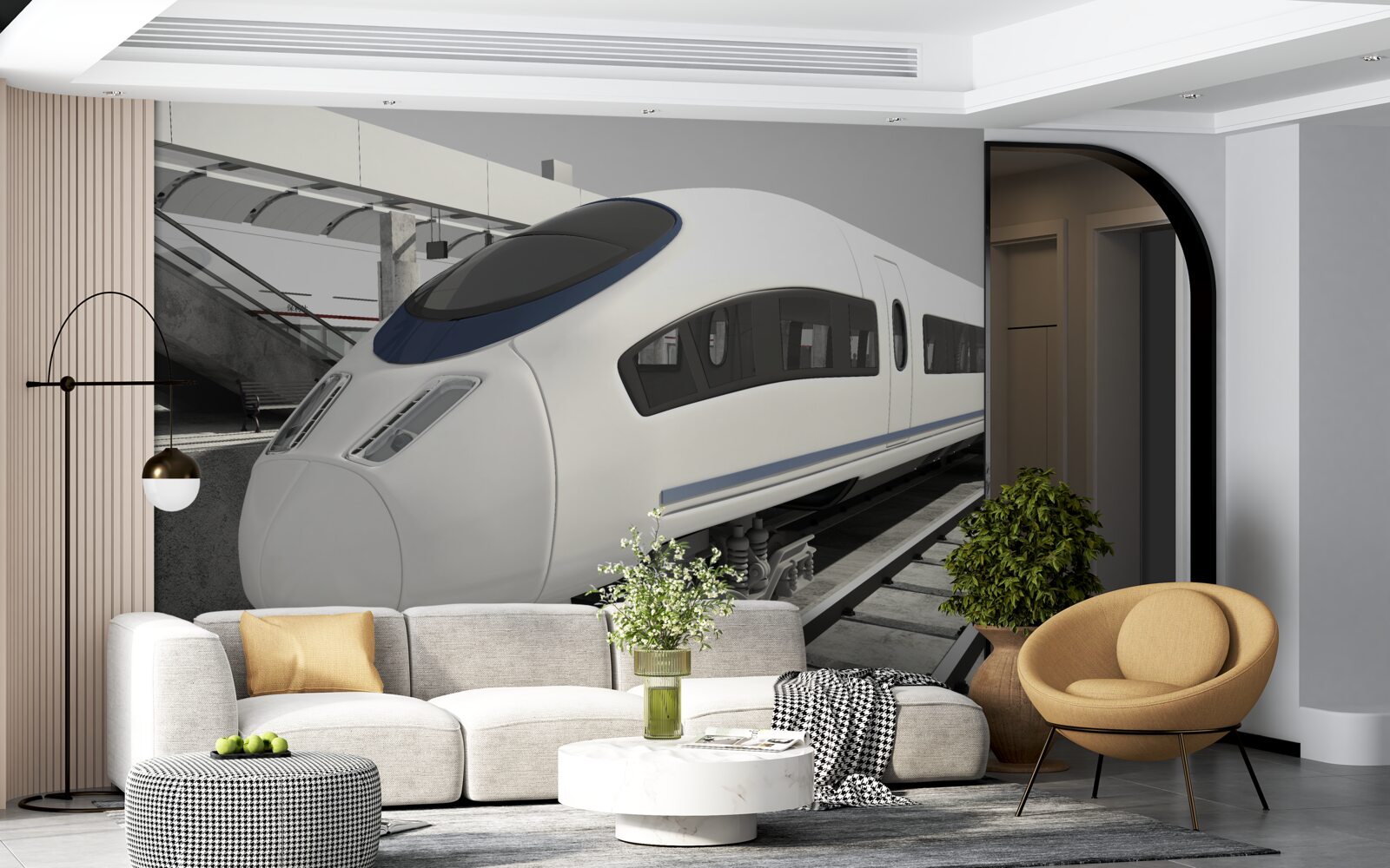 Papier peint composition sur une plate-forme