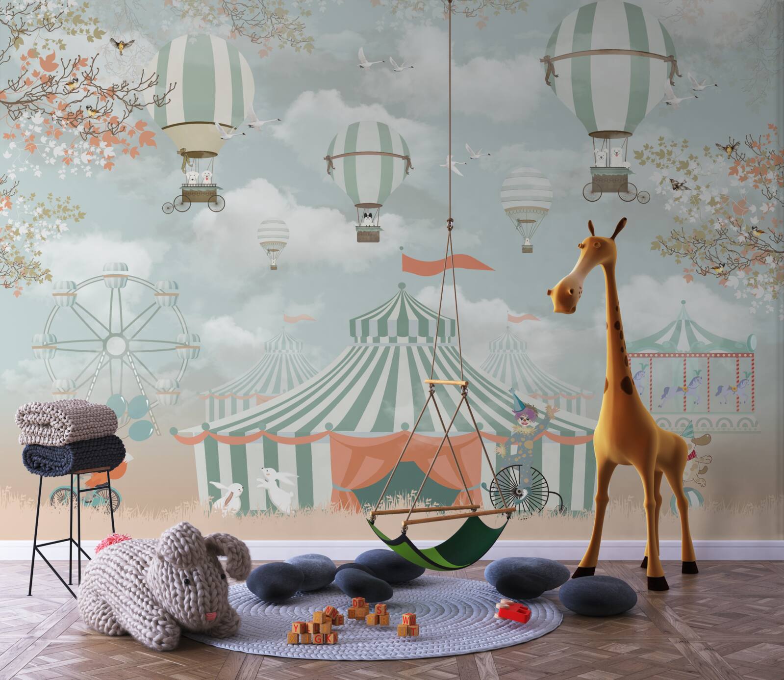 Papier peint les représentants des arts du cirque