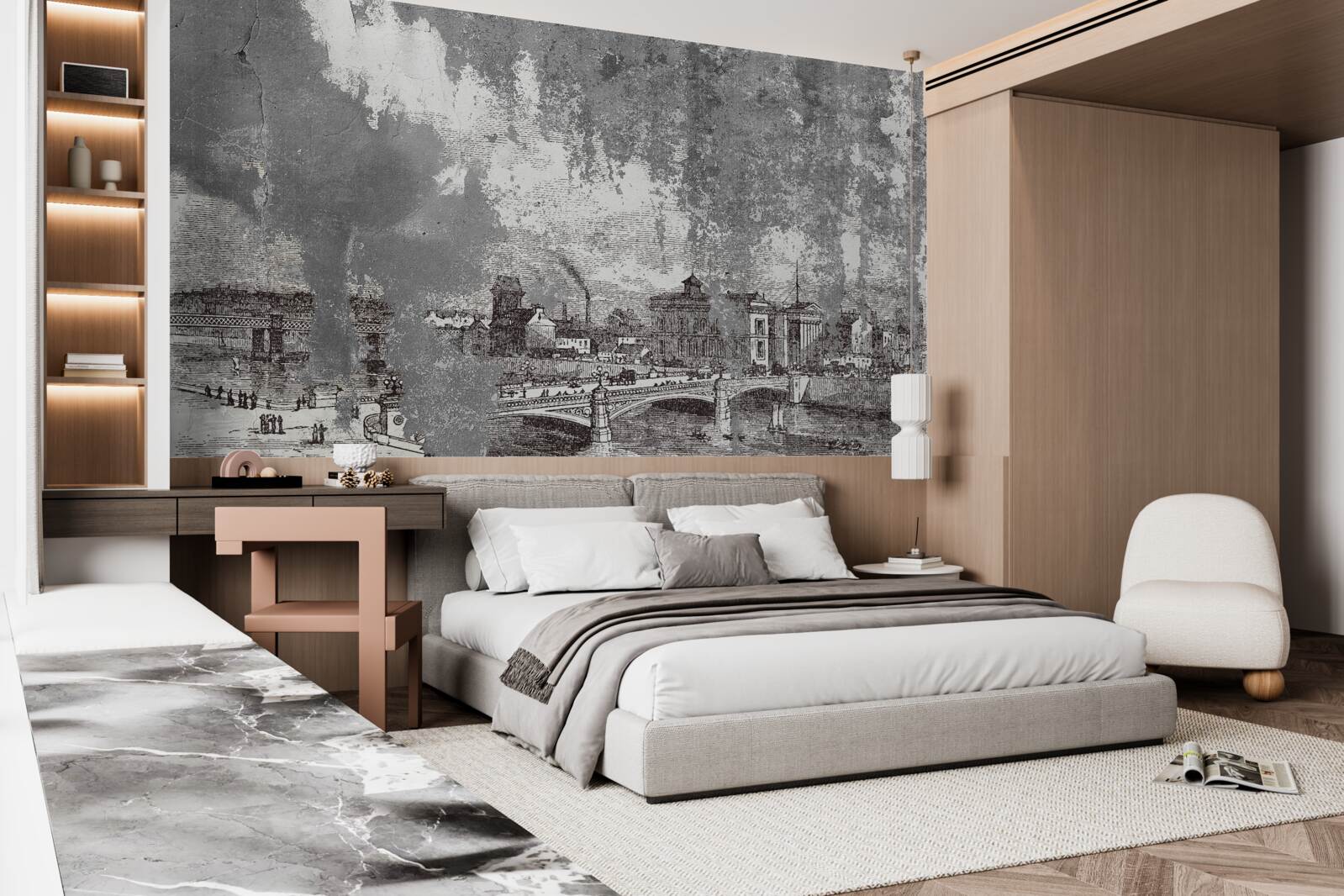 Papier peint architecture de la vieille ville