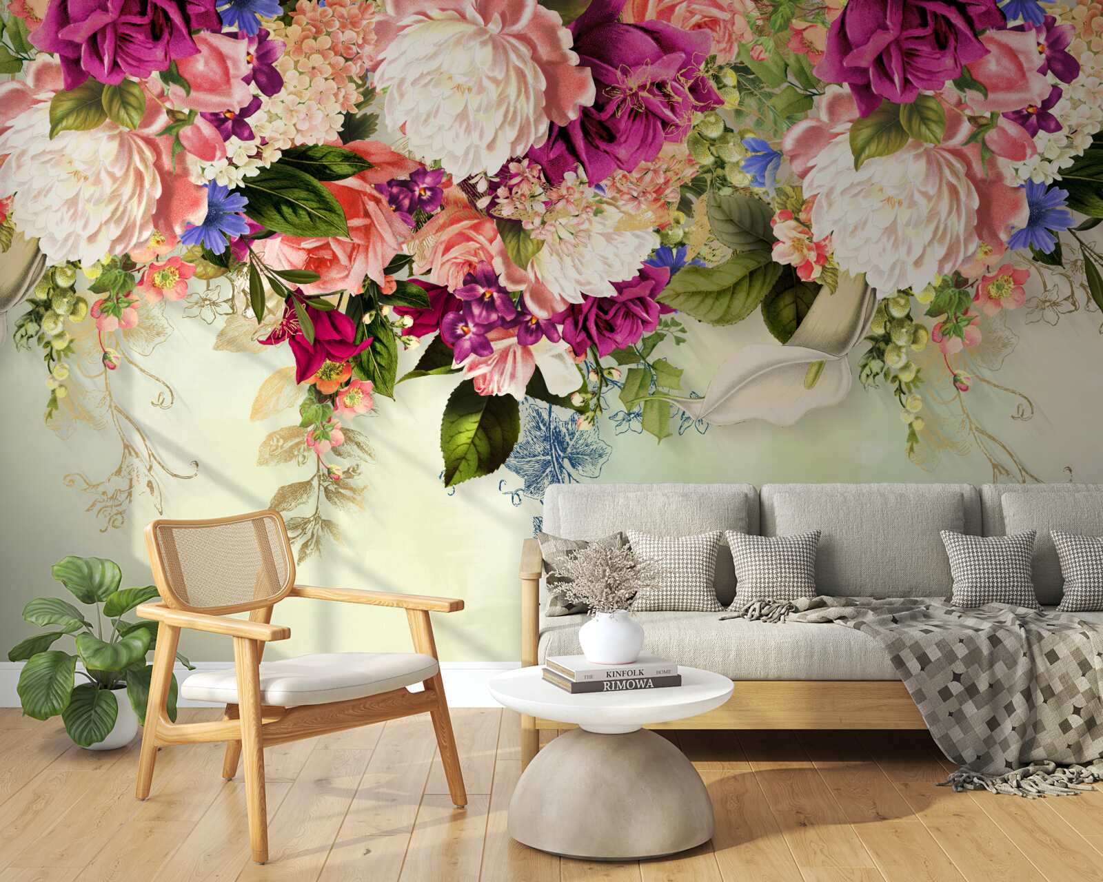 Papier peint des compositions florales élégantes