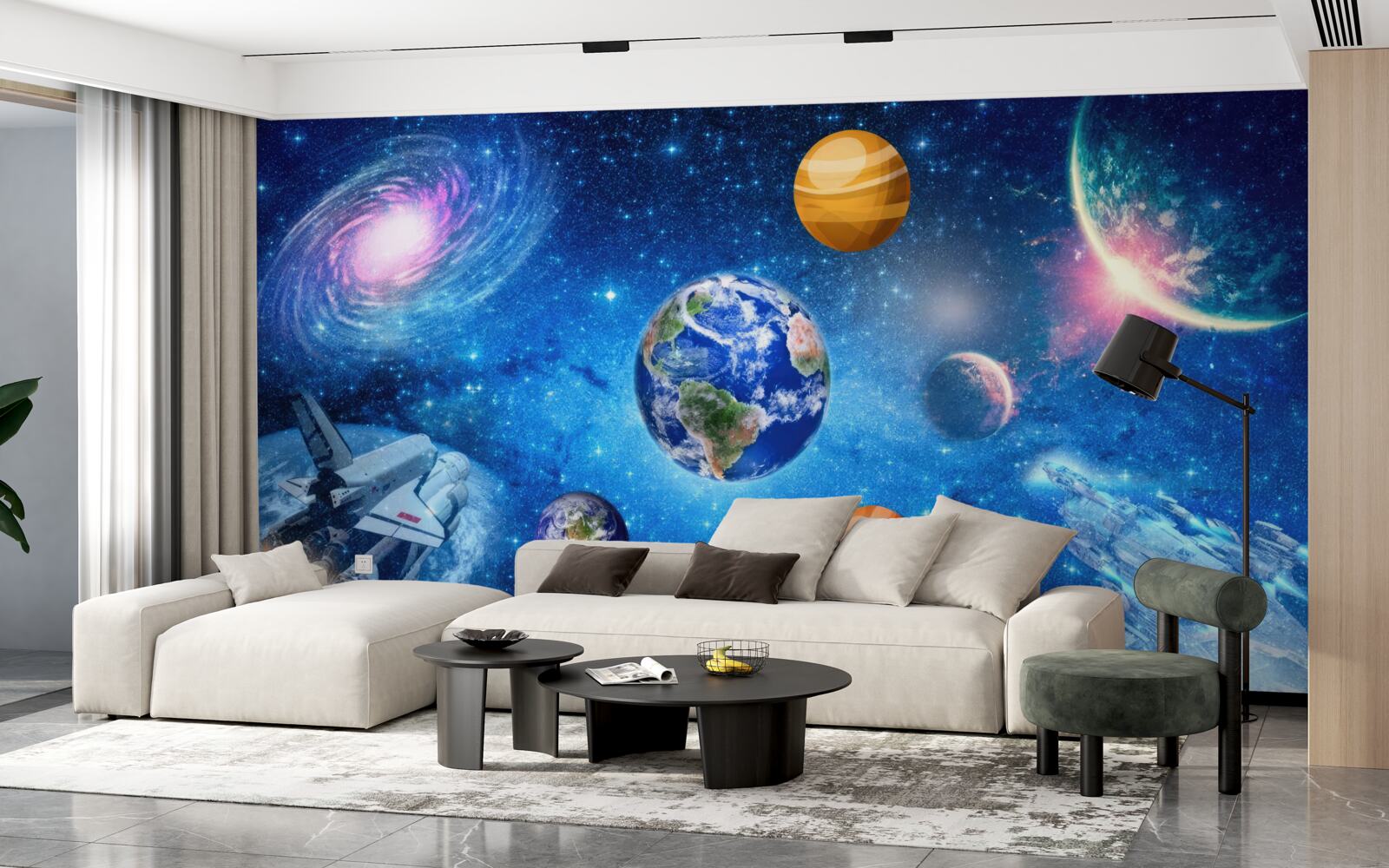 Papier peint les planètes et leur espace