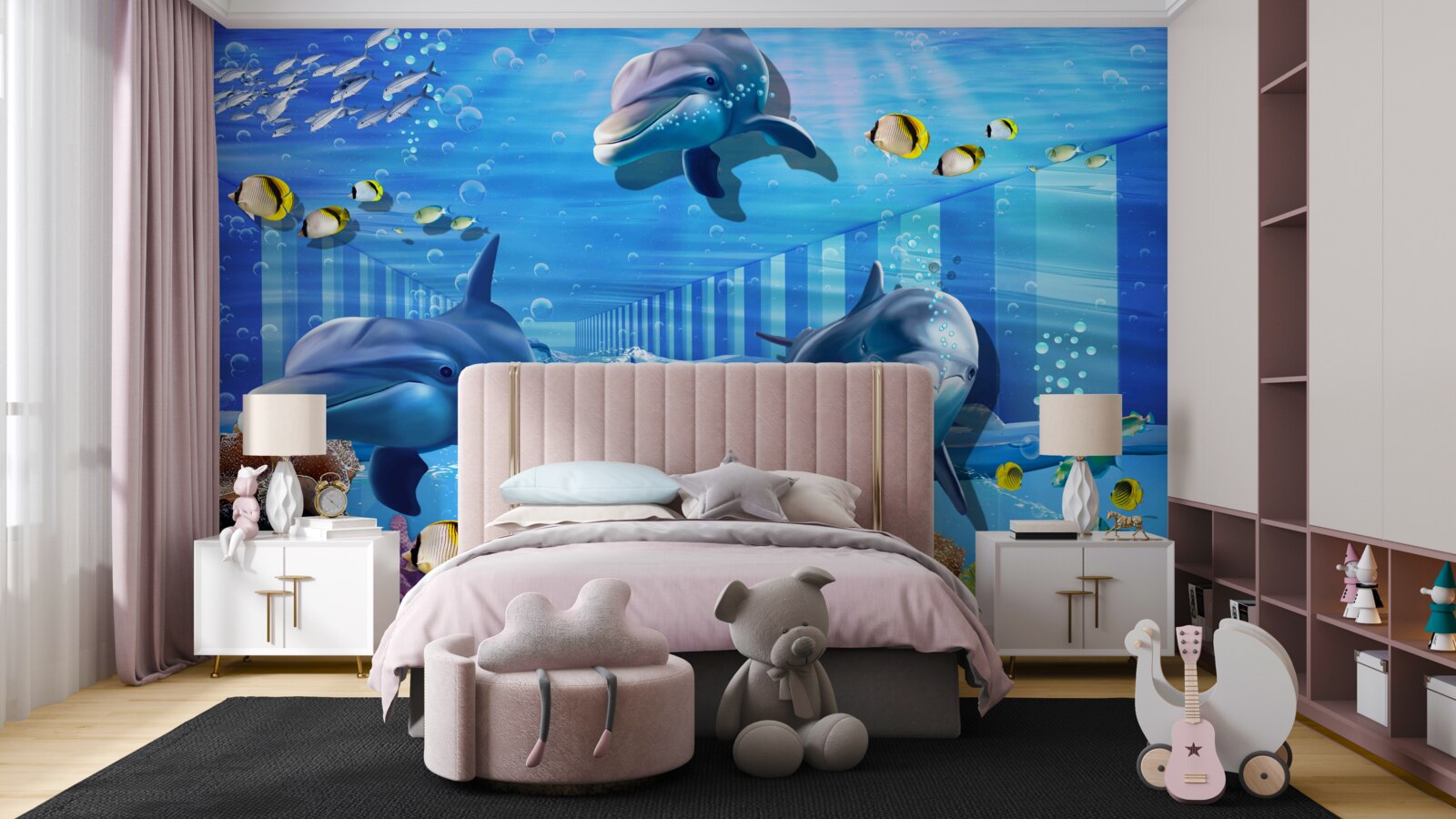 Papier peint Les habitants des grands fonds dans le tunnel