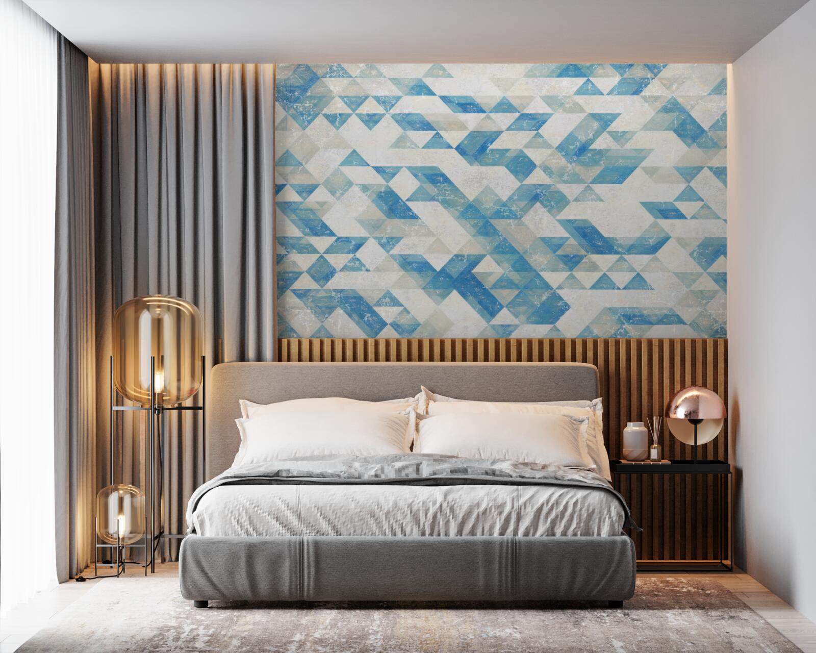 Papier peint formes géométriques dans l'abstraction