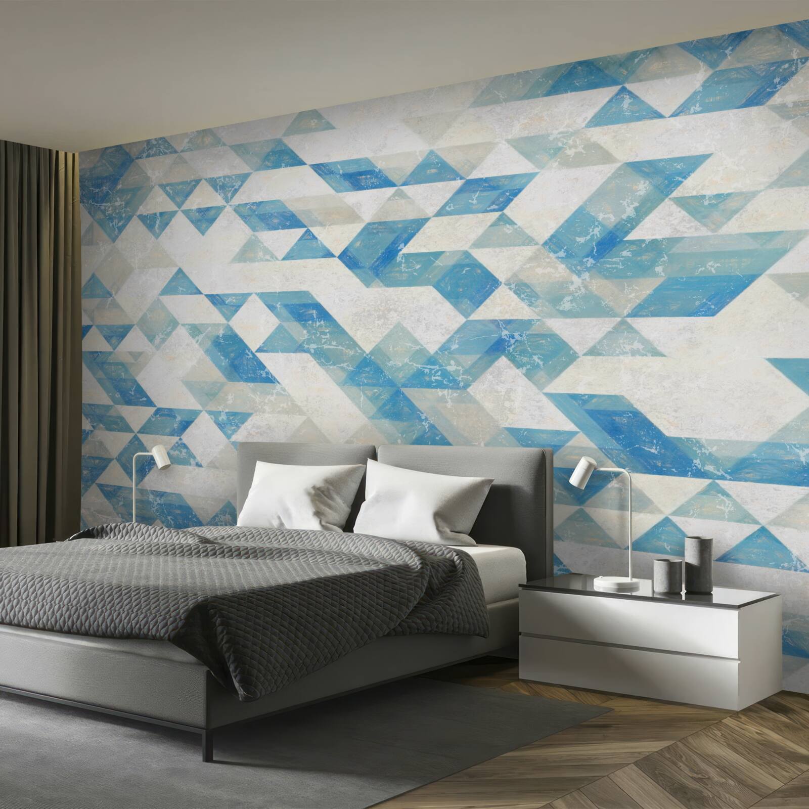 Papier peint formes géométriques dans l'abstraction