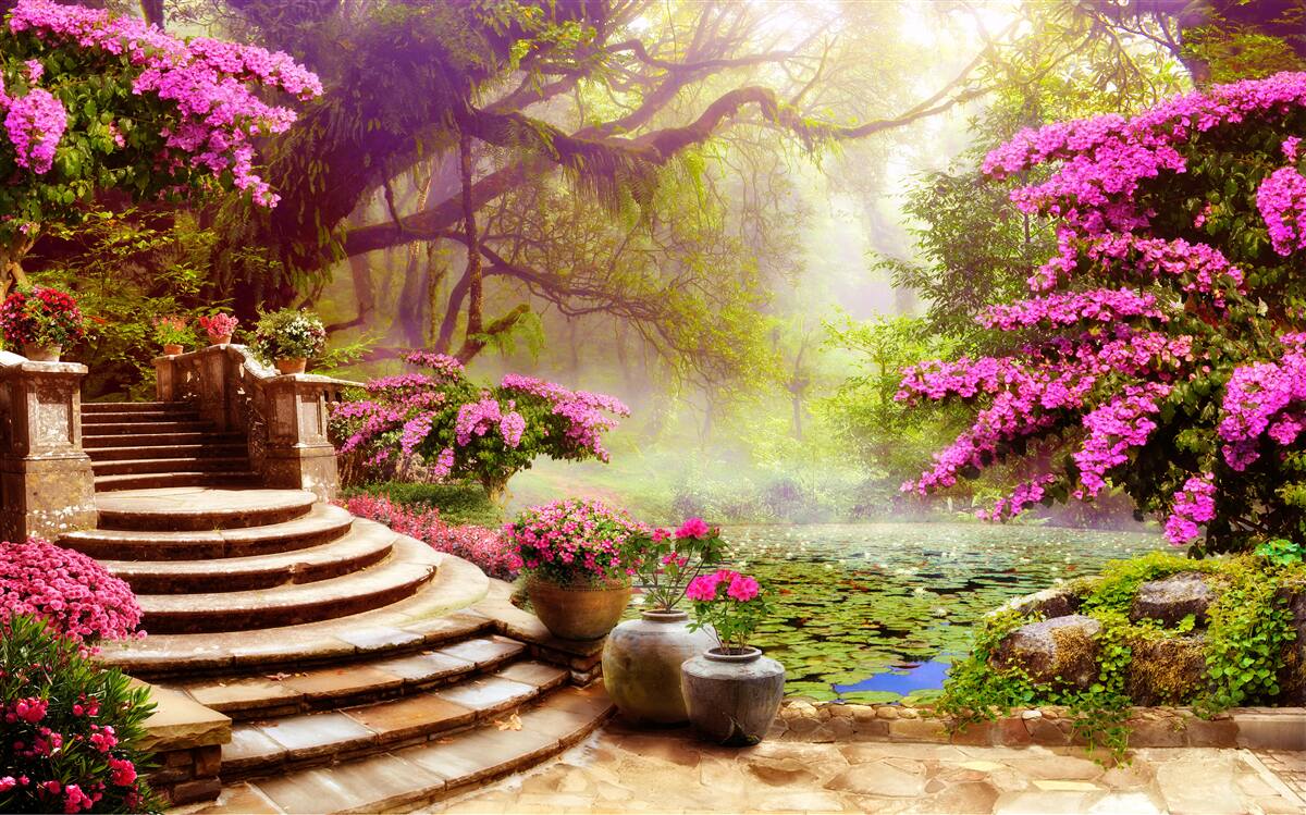 Papier peint paysage avec bruit