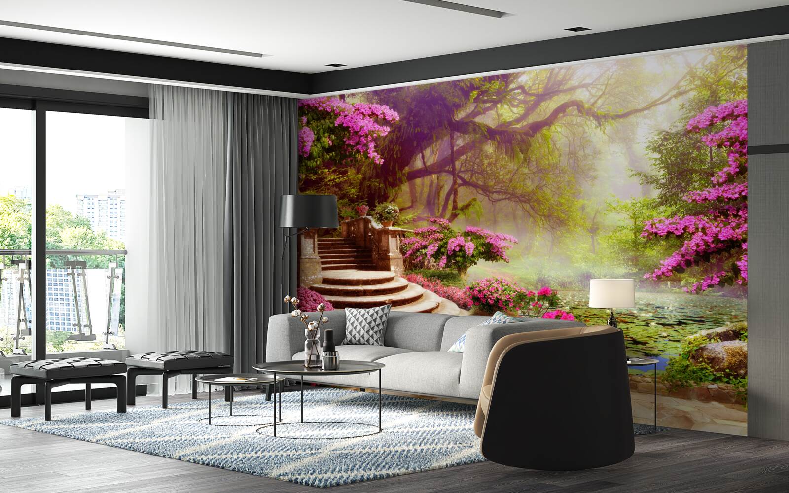 Papier peint paysage avec bruit