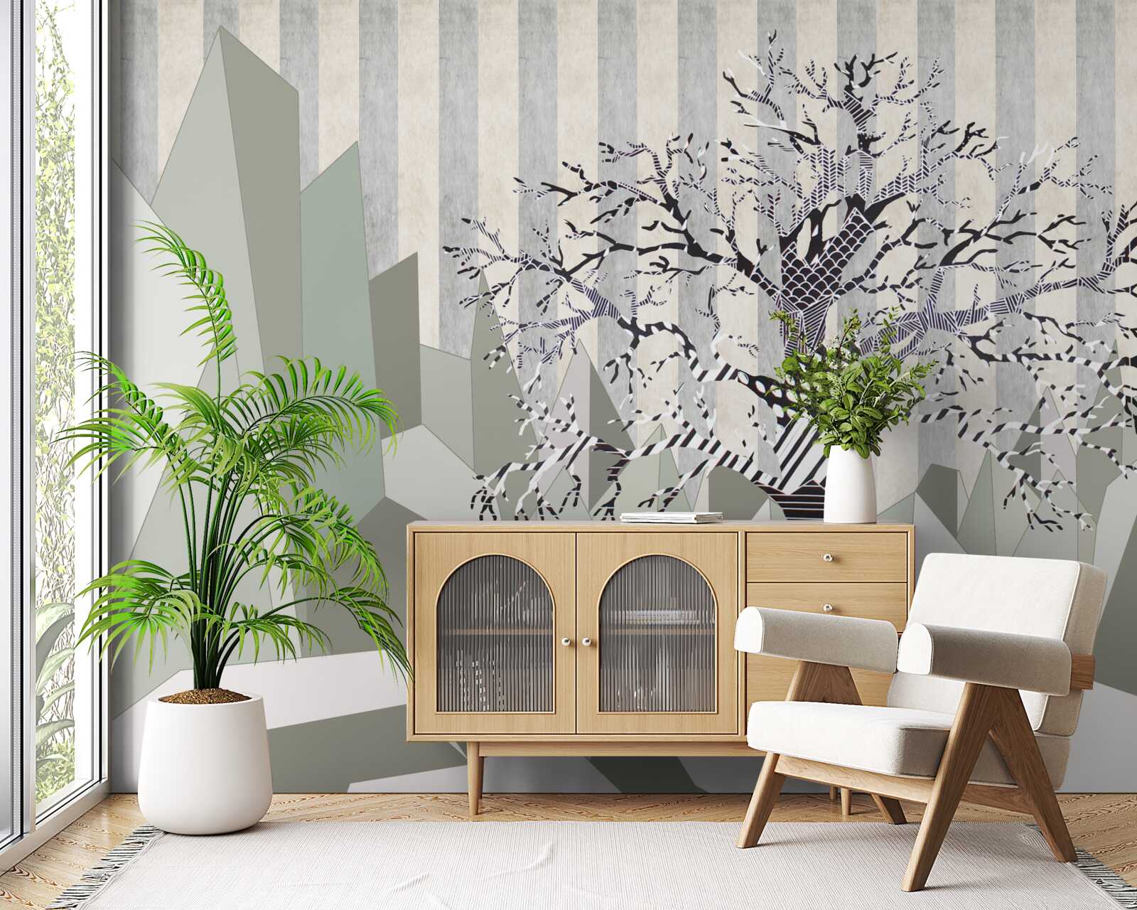 Papier peint textures et bois abstraits