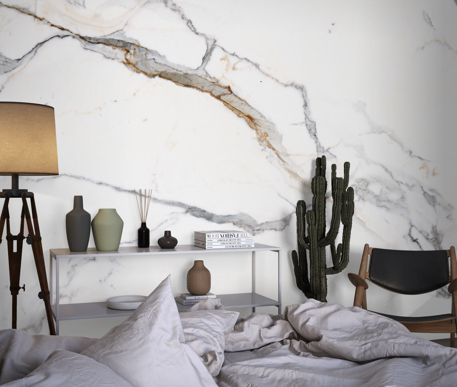 Papier peint marbre avec un motif d'onde flou