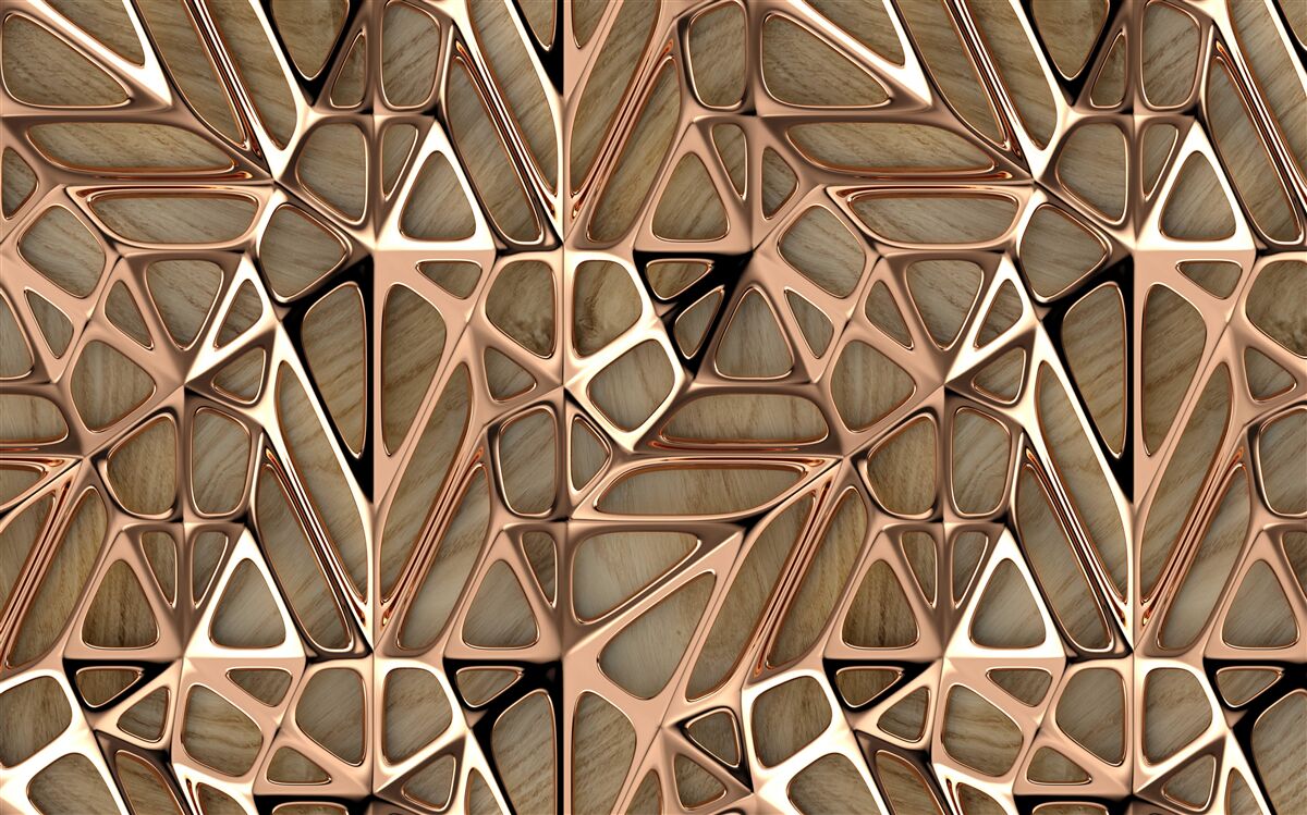 Papier peint textures de bois et de métal