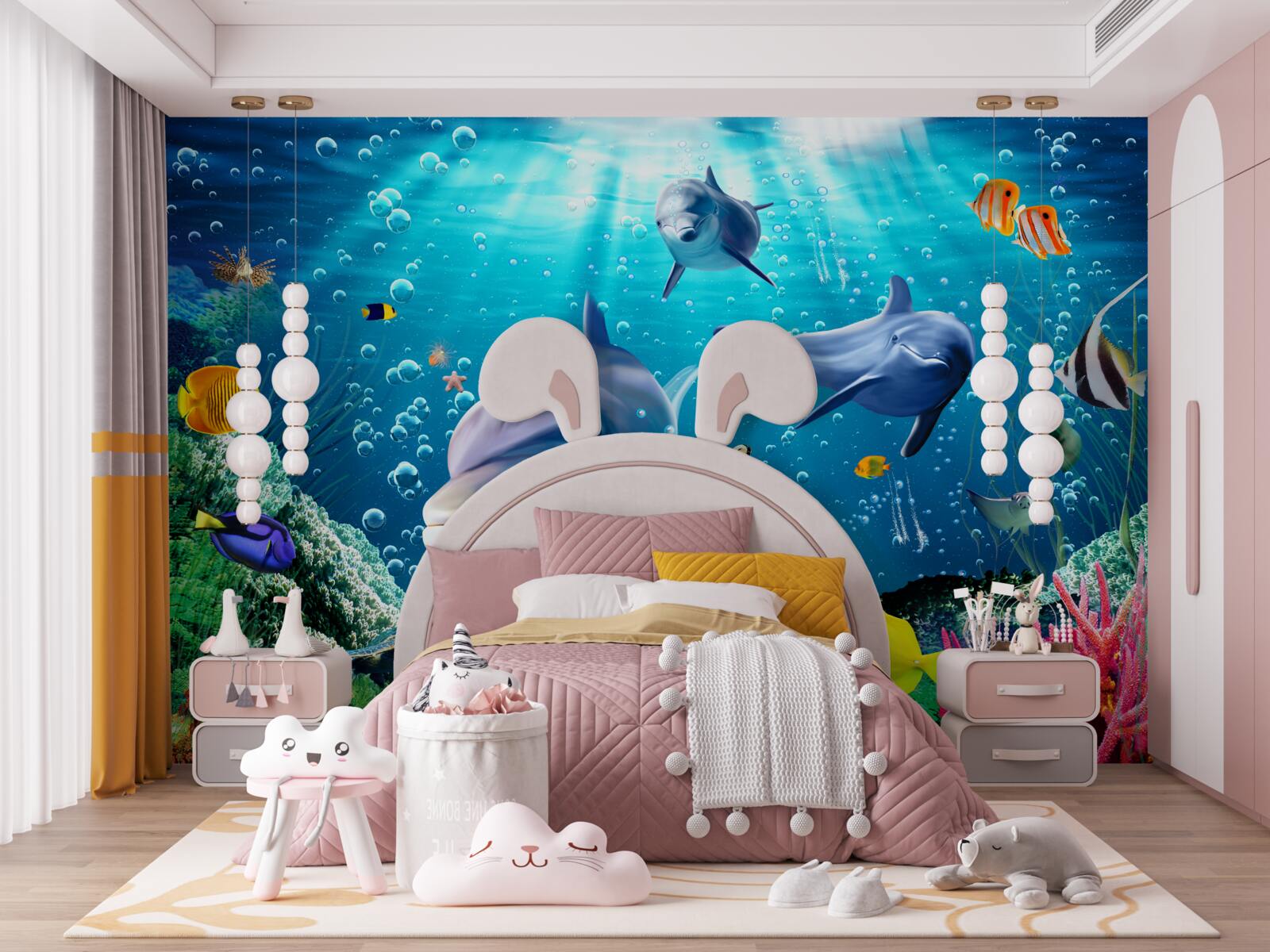 Papier peint le monde sous-marin et ses habitants