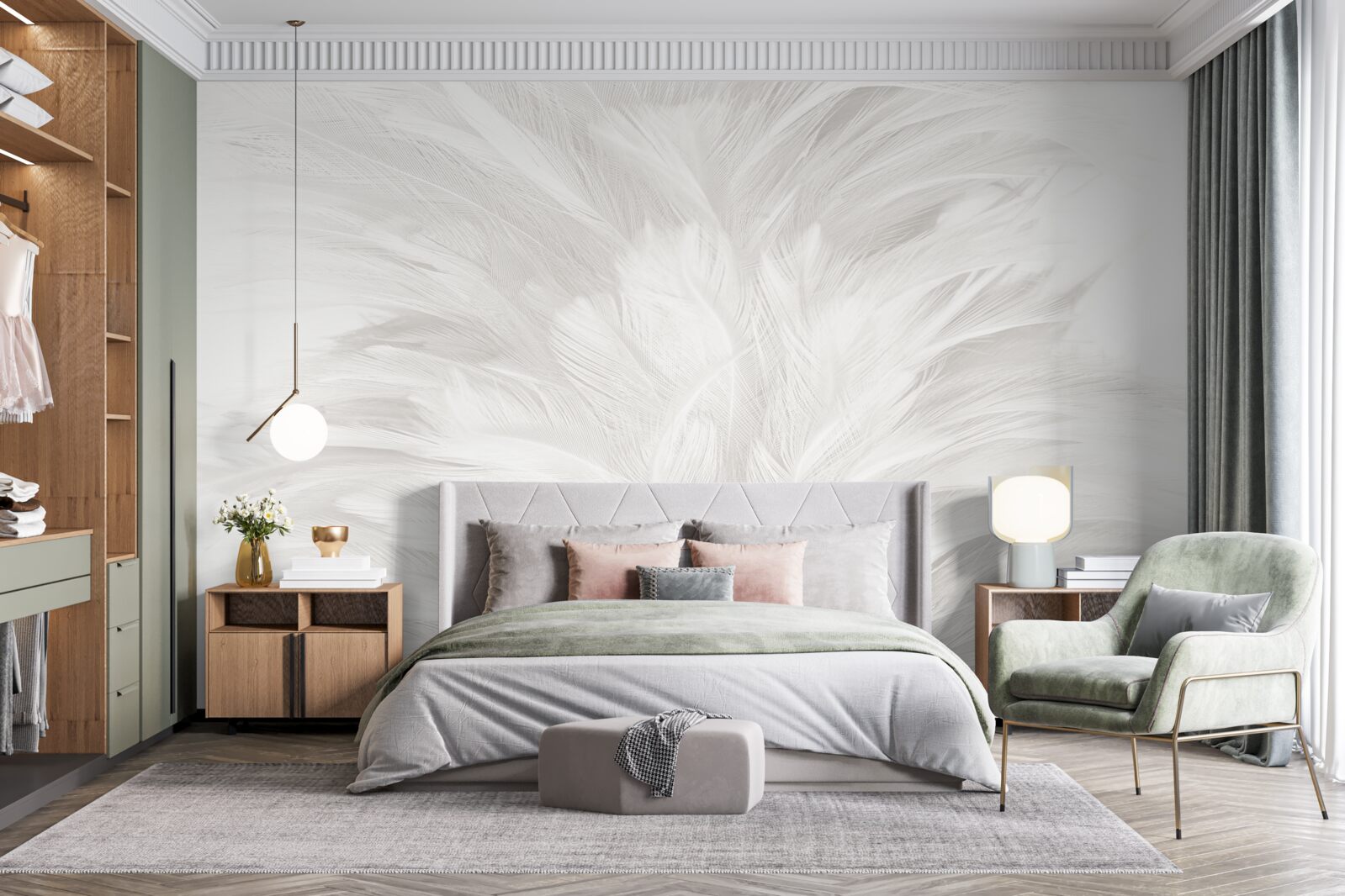 Papier peint stylos à bille