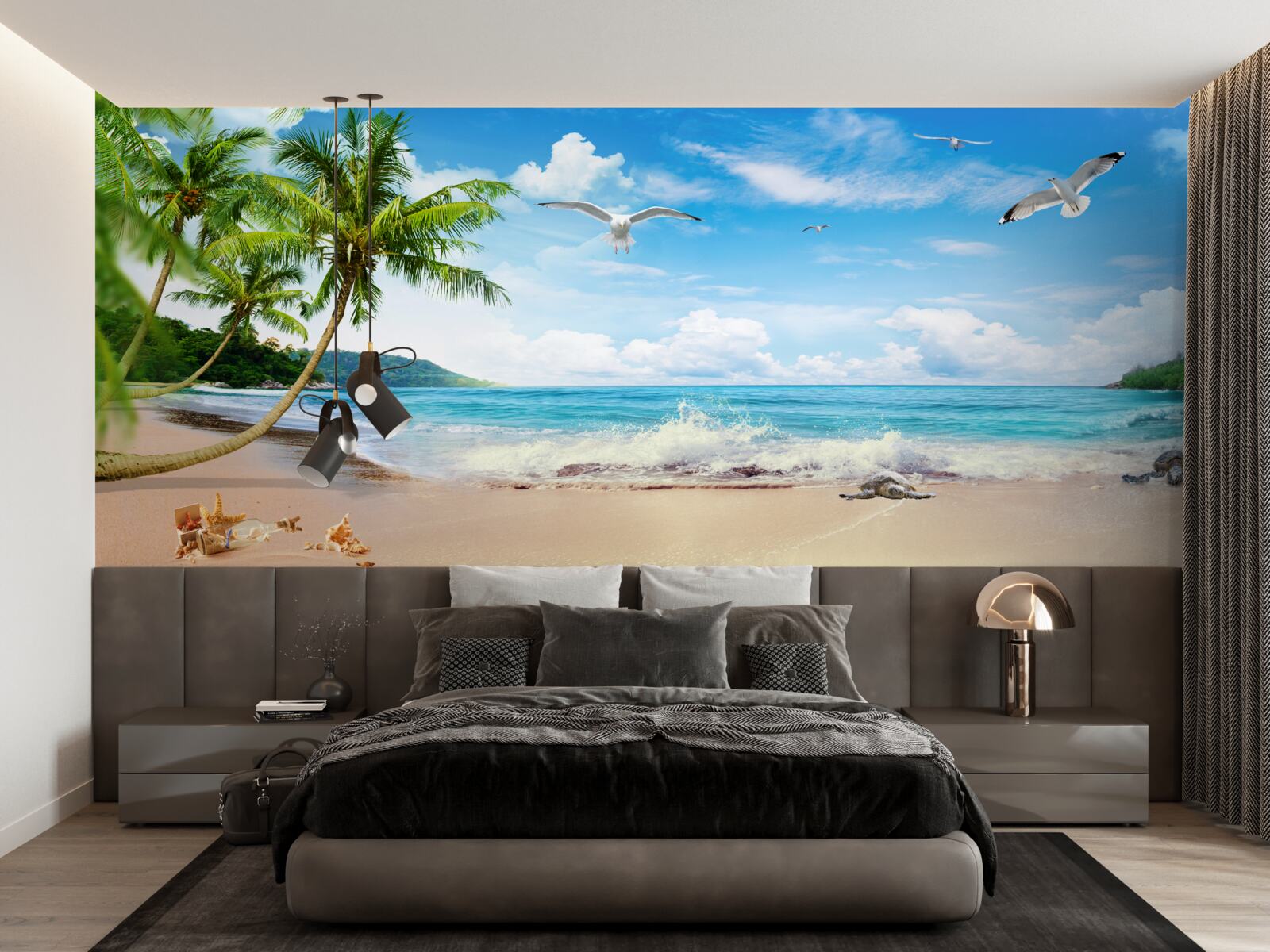 Papier peint paysage côtier sous les tropiques