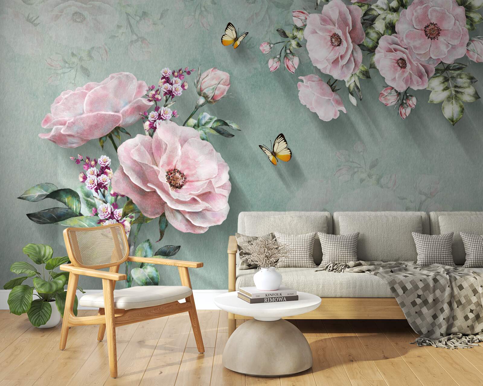 Papier peint des branches de fleurs magnifiques