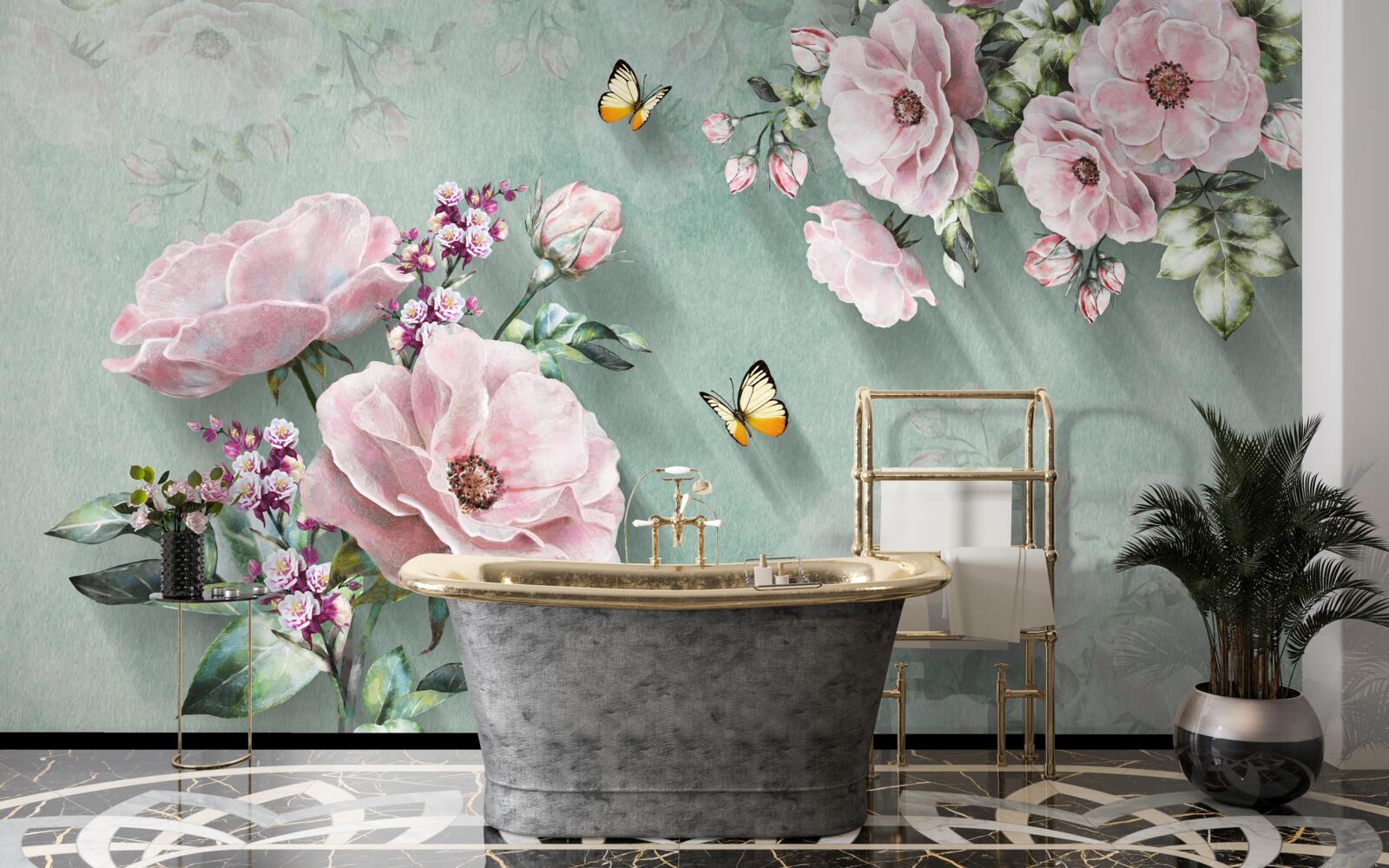 Papier peint des branches de fleurs magnifiques