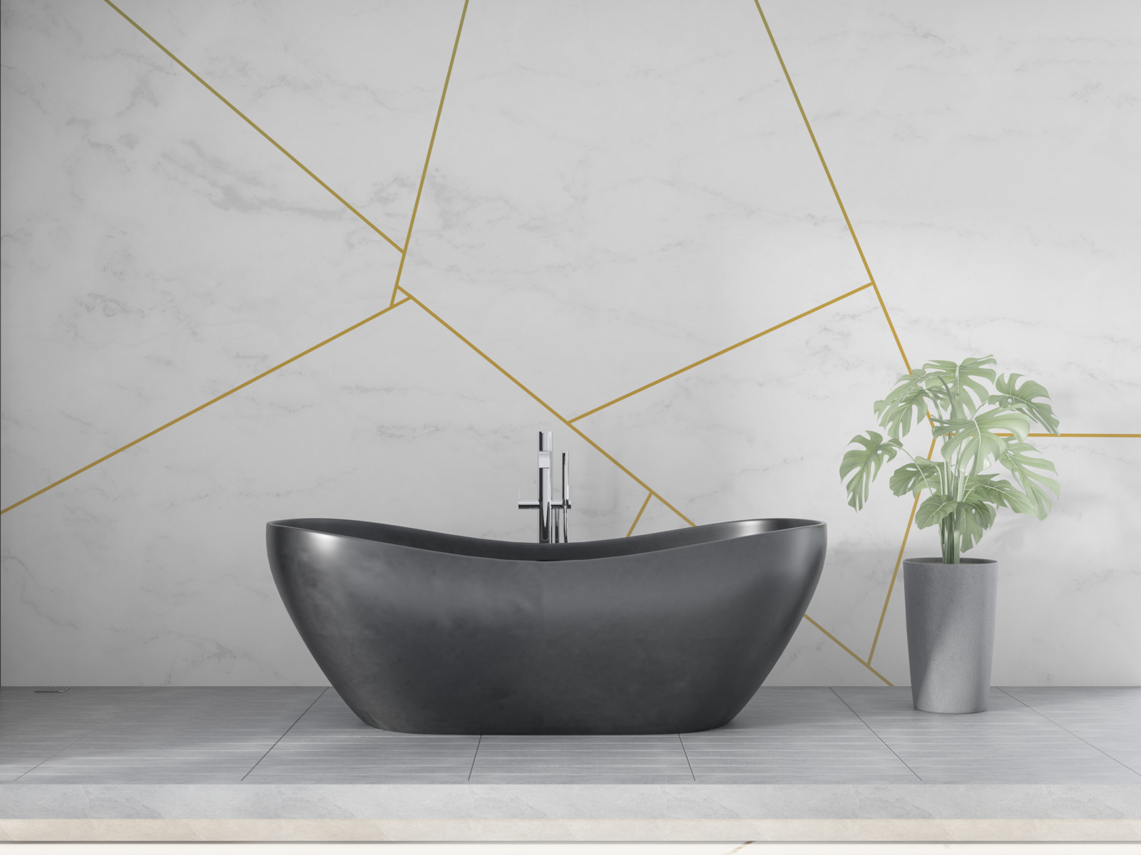 Papier peint marbre aux proportions divines