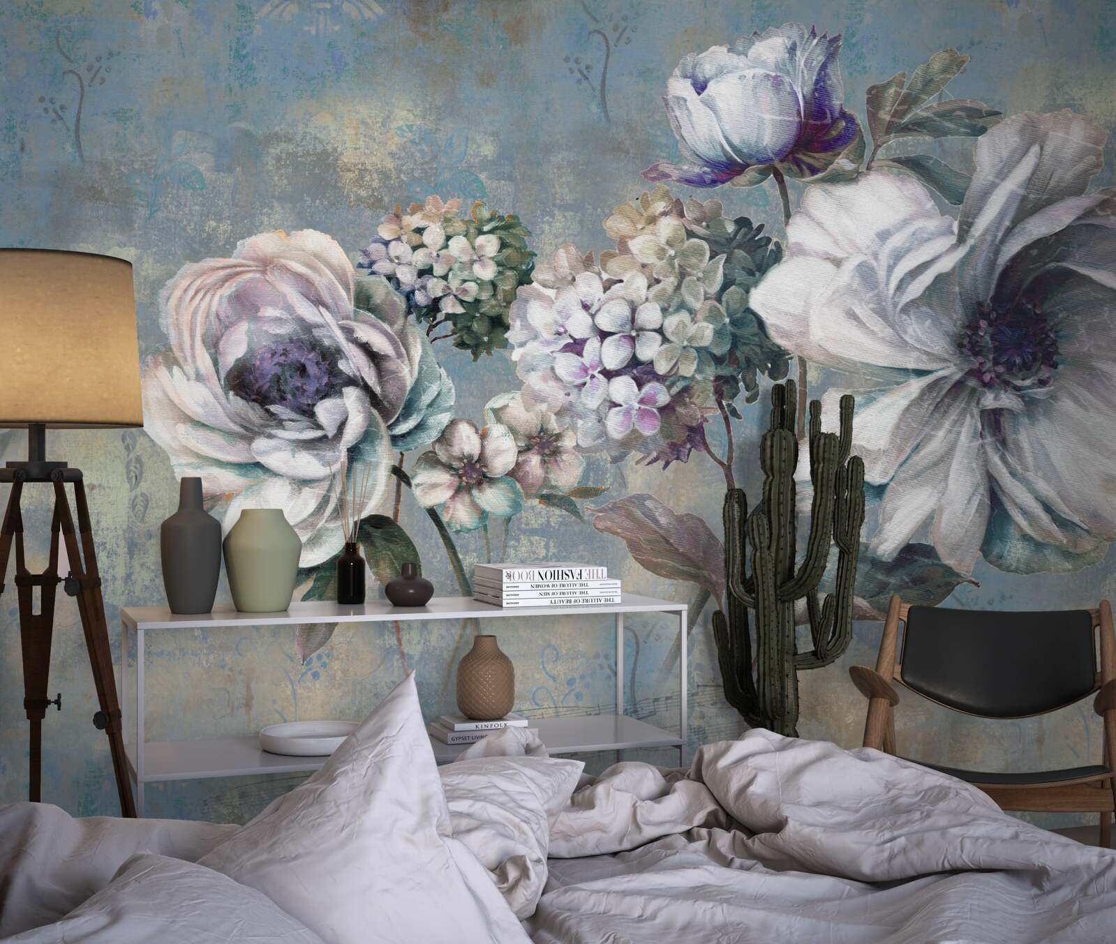 Papier peint bouquet de fleurs d'été