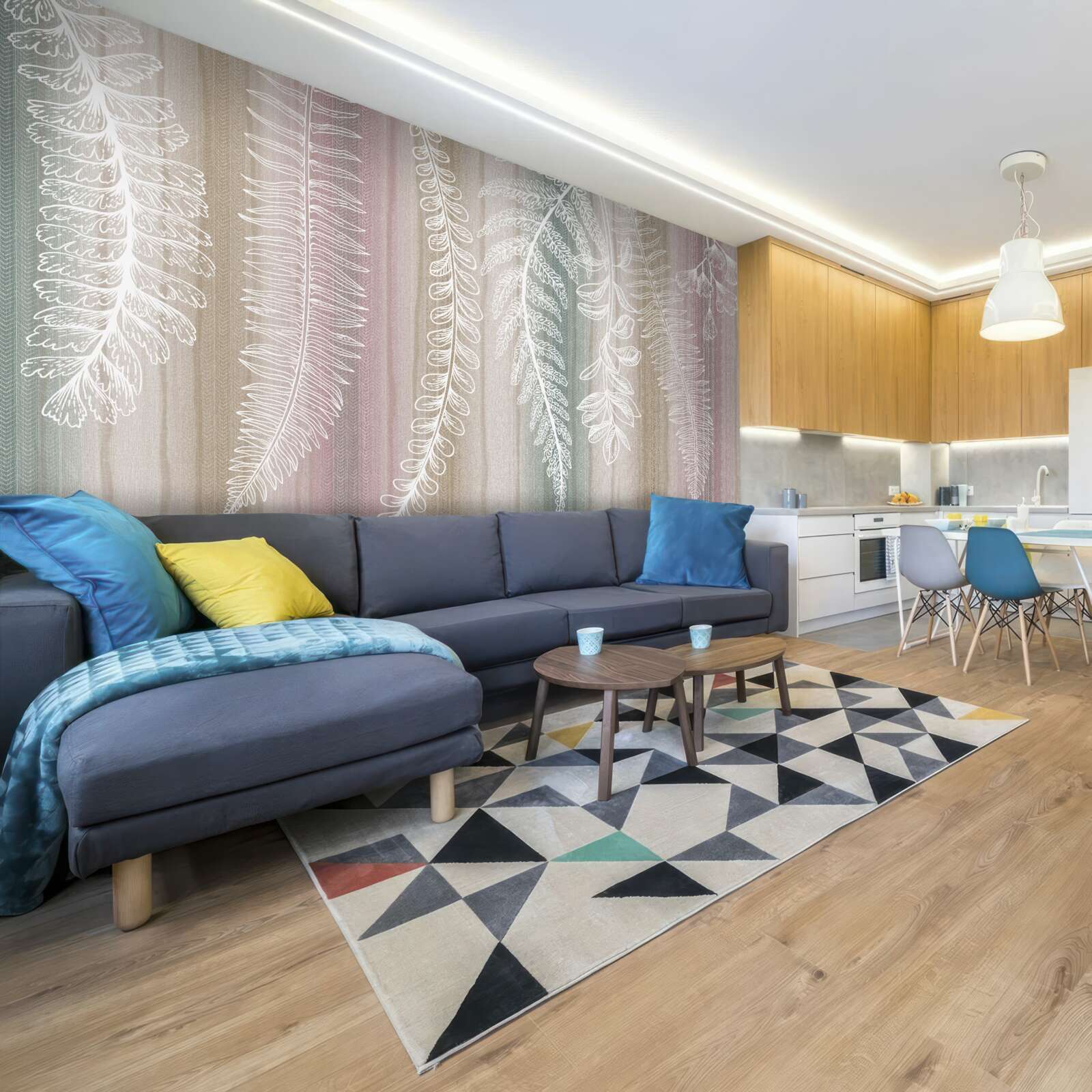 Papier peint les feuilles sont blanches avec un motif abstrait