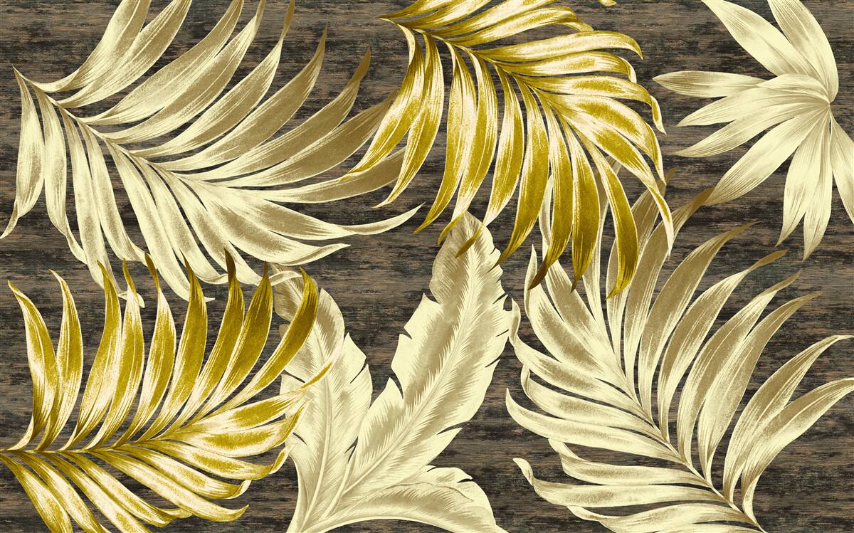 Papier peint feuilles d'arbres tropicaux