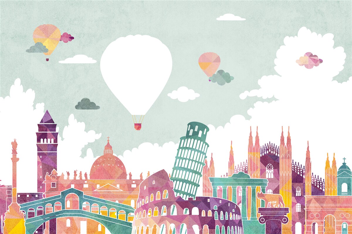 Papier peint bâtiments dans l'architecture mondiale