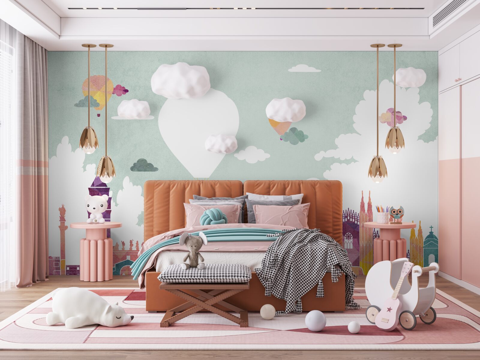 Papier peint bâtiments dans l'architecture mondiale