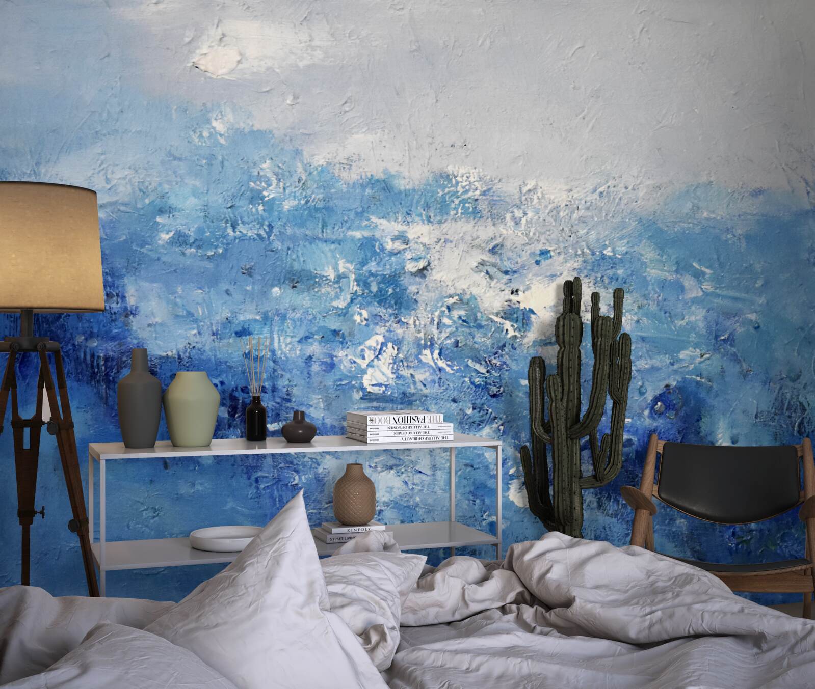 Papier peint pluie nocturne dans la forêt