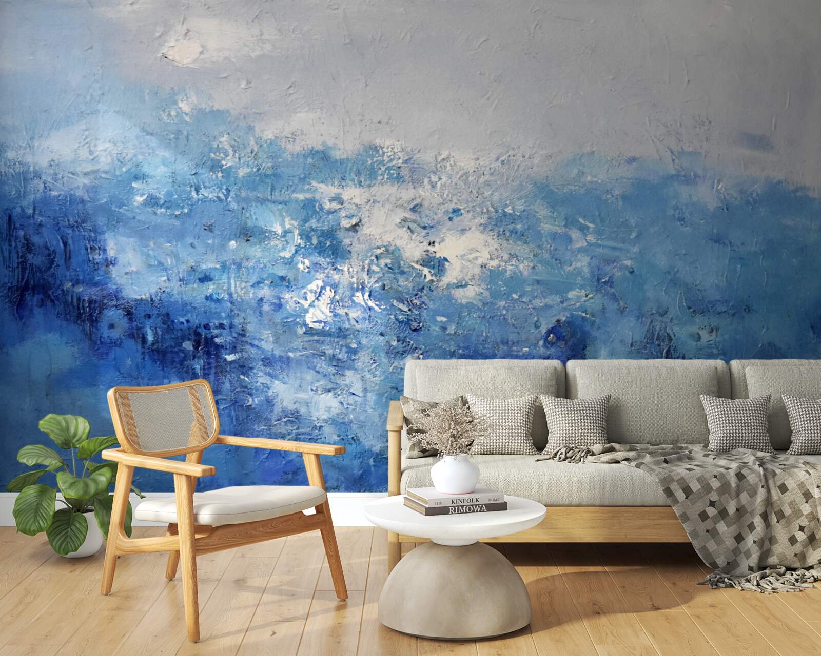 Papier peint pluie nocturne dans la forêt