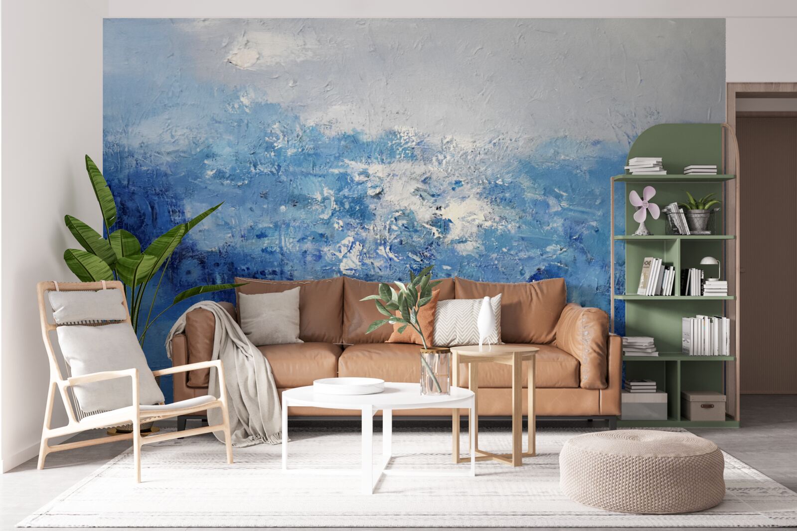 Papier peint pluie nocturne dans la forêt