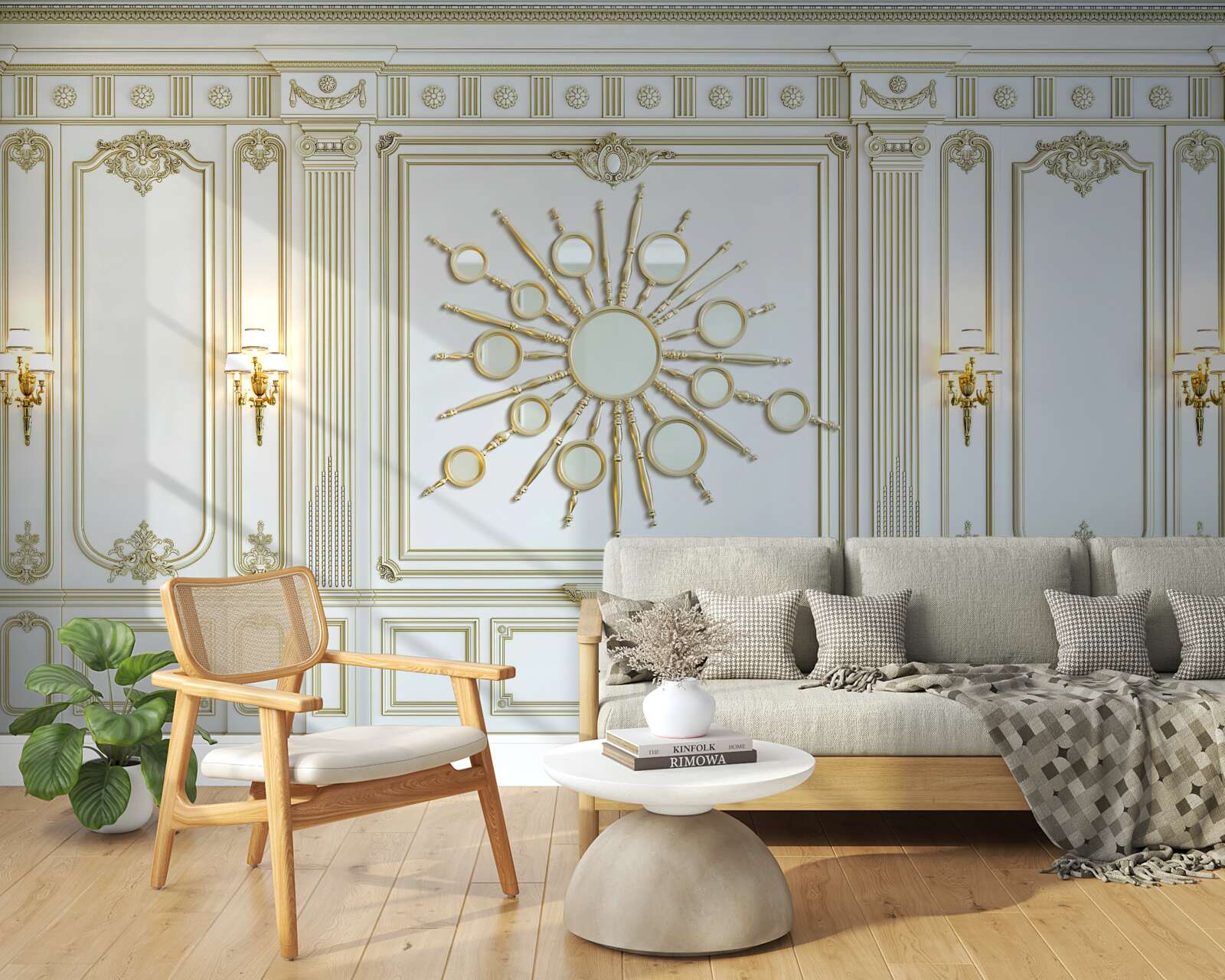 Papier peint intérieur classique