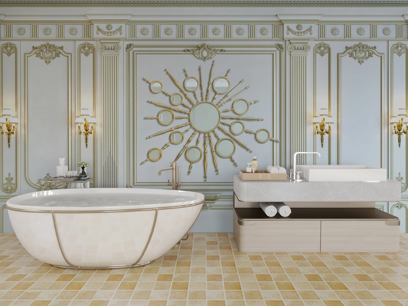 Papier peint intérieur classique