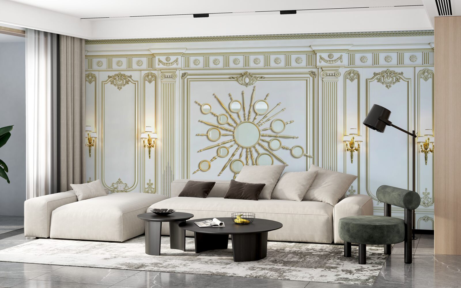 Papier peint intérieur classique