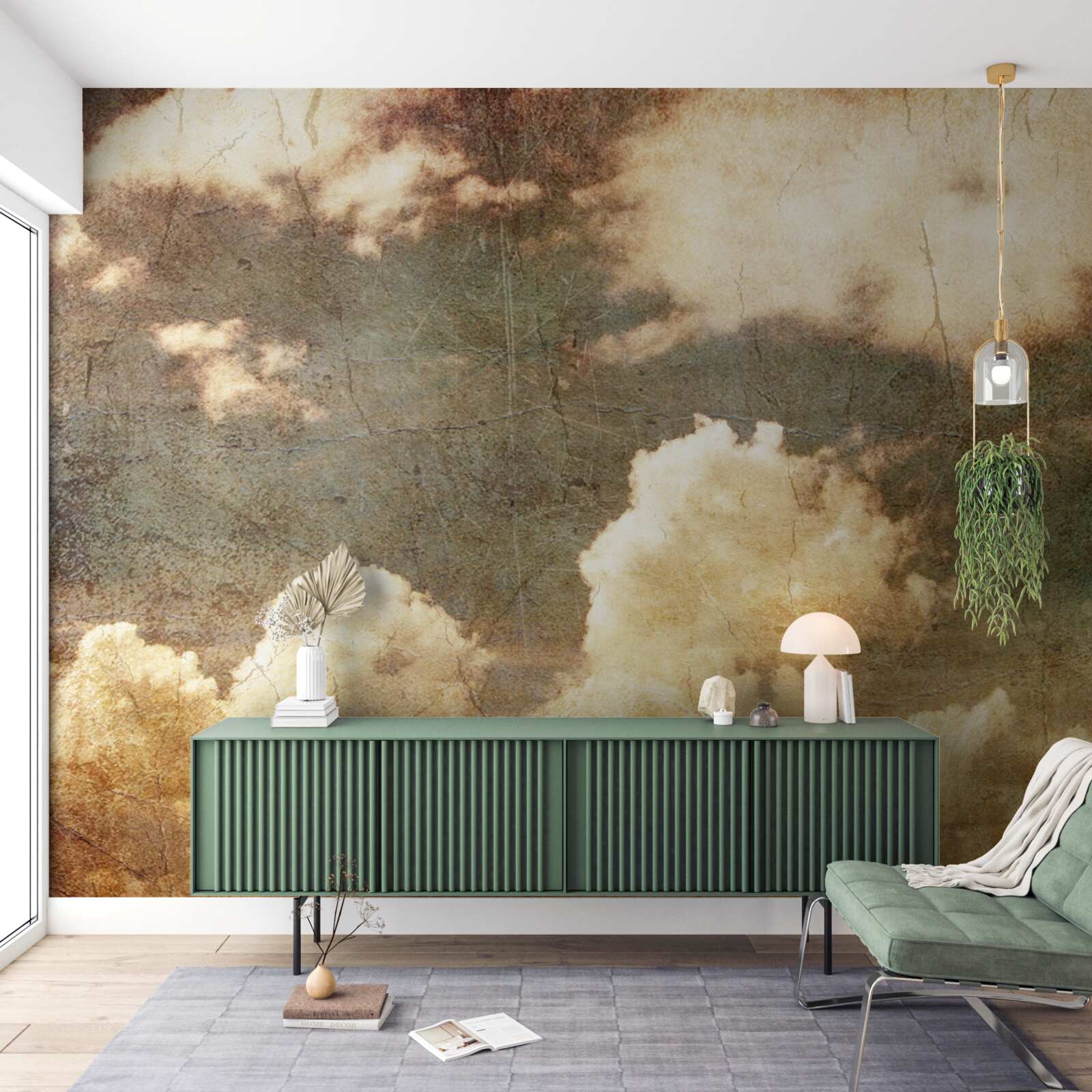 Papier peint des nuages pleins de pluie d'automne