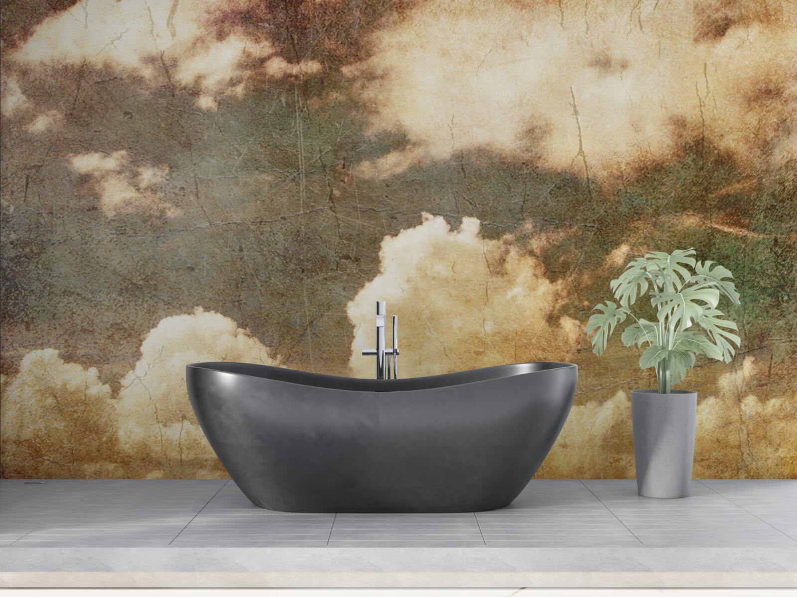 Papier peint des nuages pleins de pluie d'automne