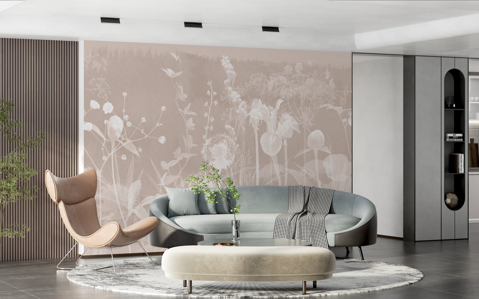 Papier peint pissenlit