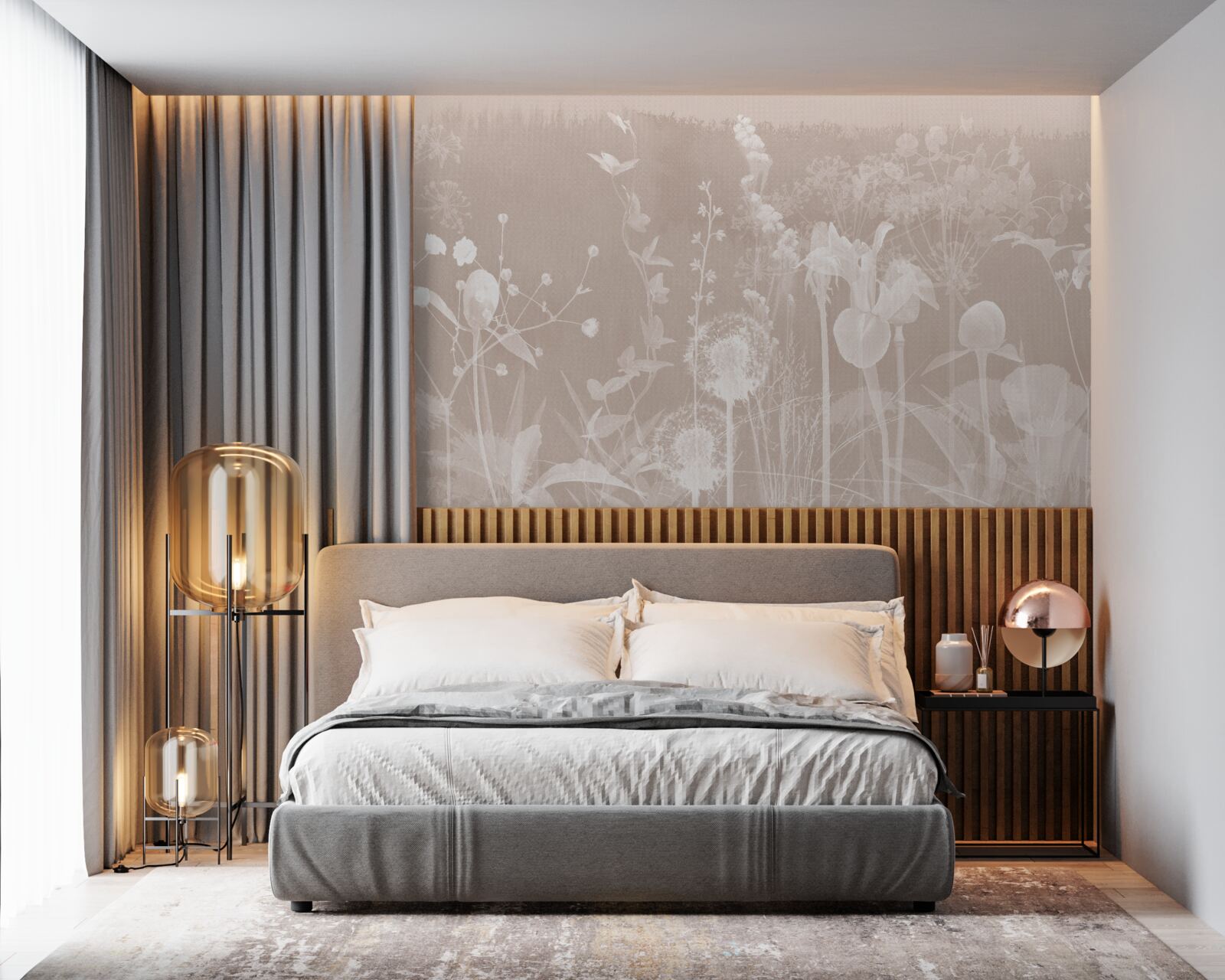 Papier peint pissenlit