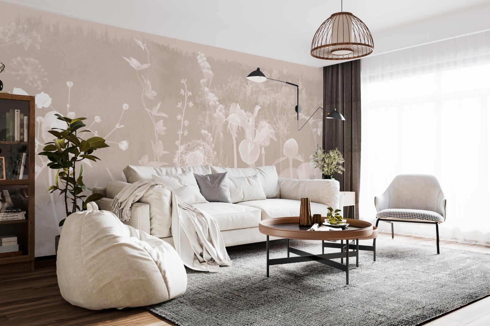 Papier peint pissenlit