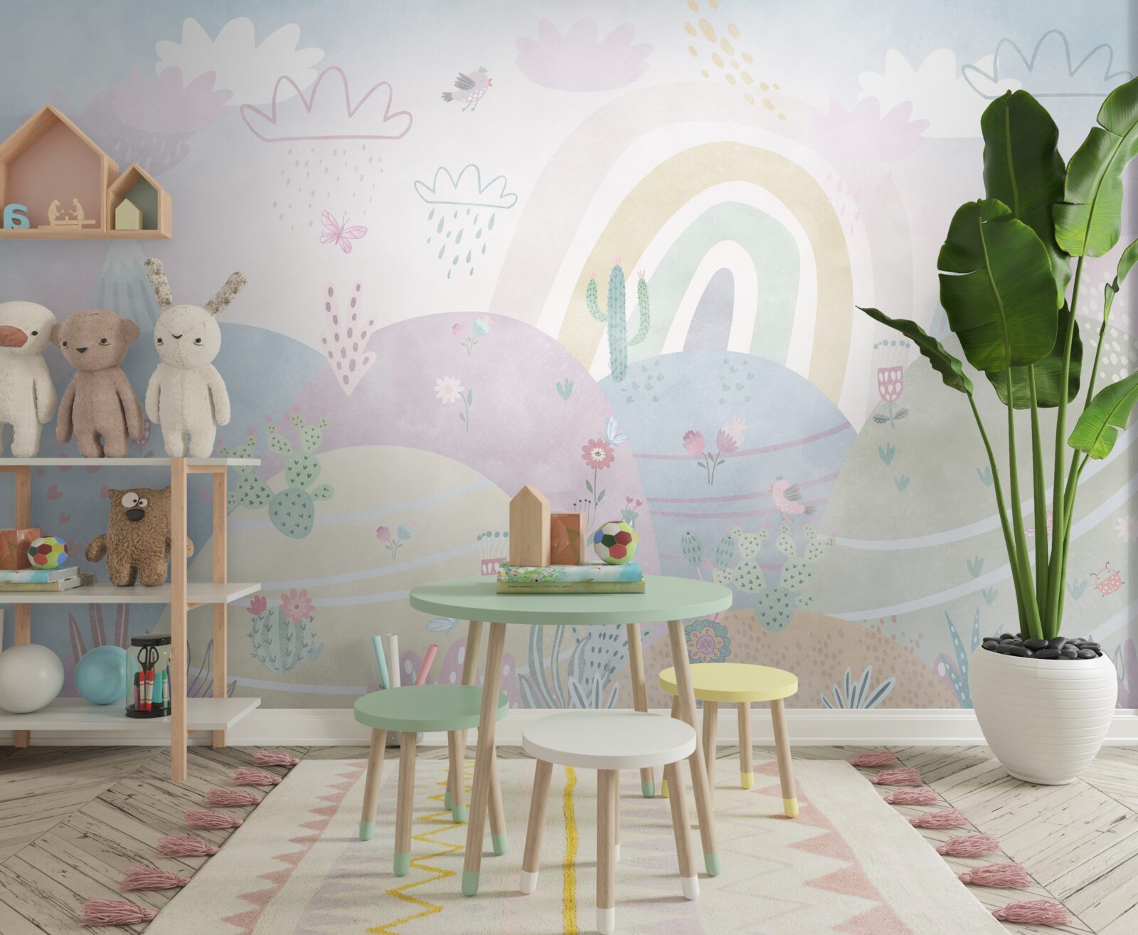 Papier peint paysages montagneux